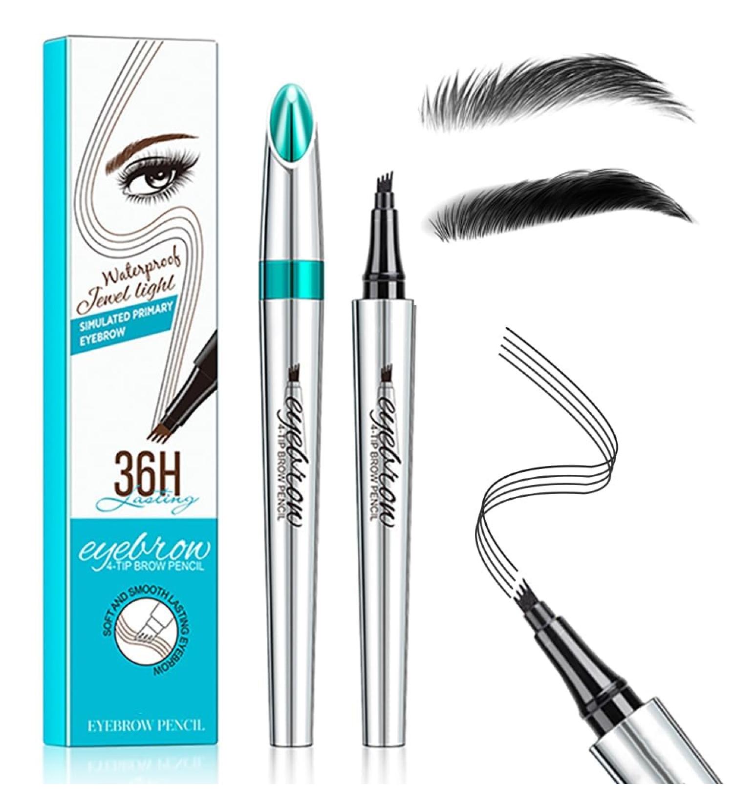 Magic Waterproof Eyebrow Pencil Natural Makeup Fine Lines Microblading Eyebrow Pen 3D Waterproof Microblading Eyebrow Pen 4 Tips Tattoo Pen - Buy Online on GoSupps.com