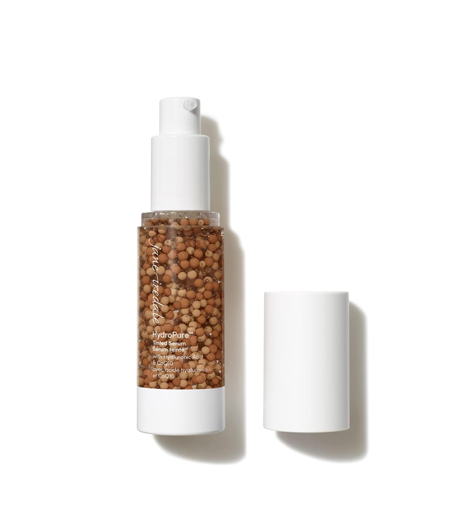 Jane Iredale HydroPure Tinted Serum - Hydrating Sheer-Coverage Anti-Aging Even Skin Tone - Hyaluronic Acid + CoQ10 - Dark 6 | International Shipping Available - Buy Online on GoSupps.com