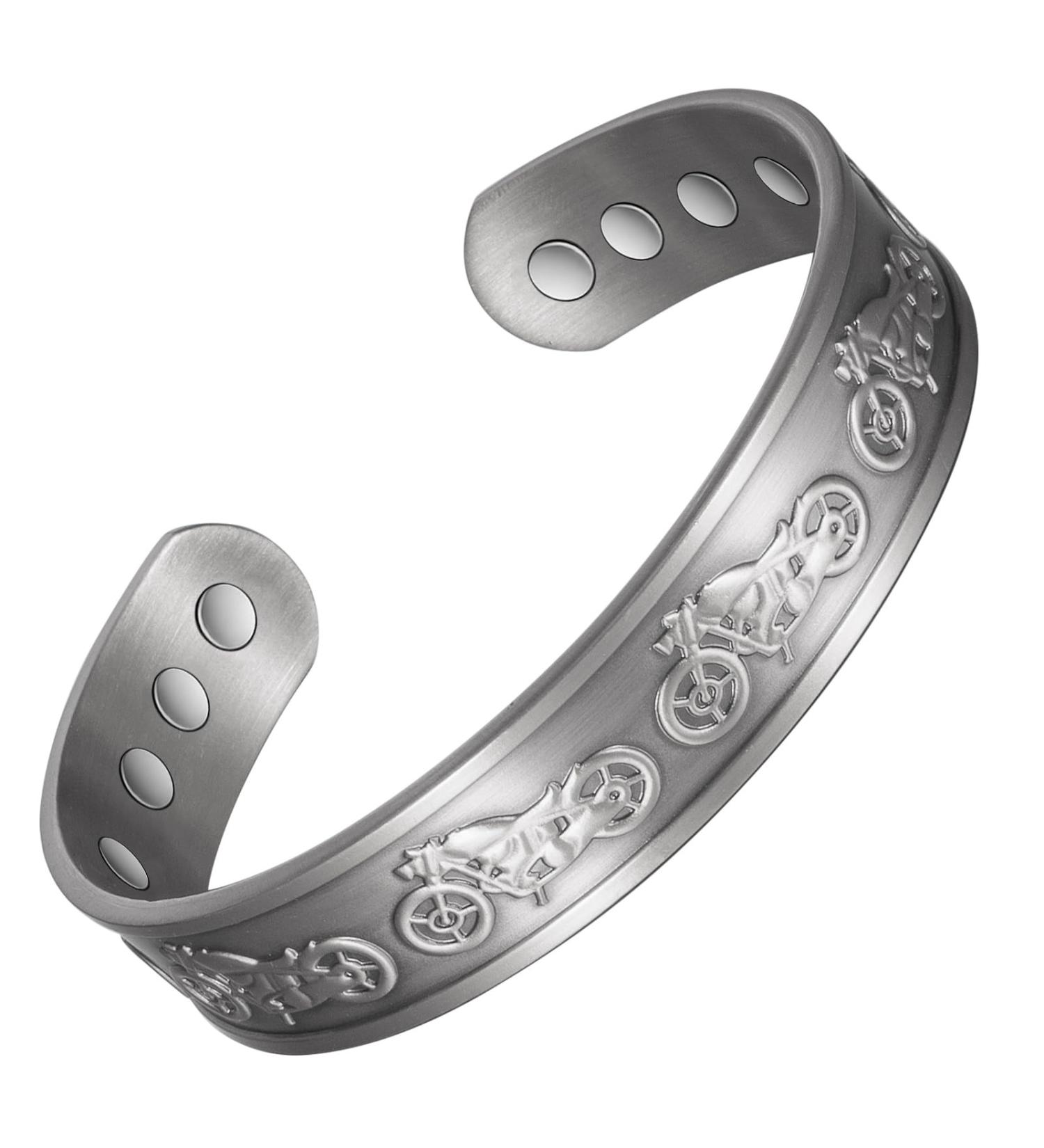 Enermagix Magnetic Copper Bracelets for Men & Women | 99.9% Solid Copper Cuffs with 3533 Gauss Magnets - Buy Online on GoSupps.com