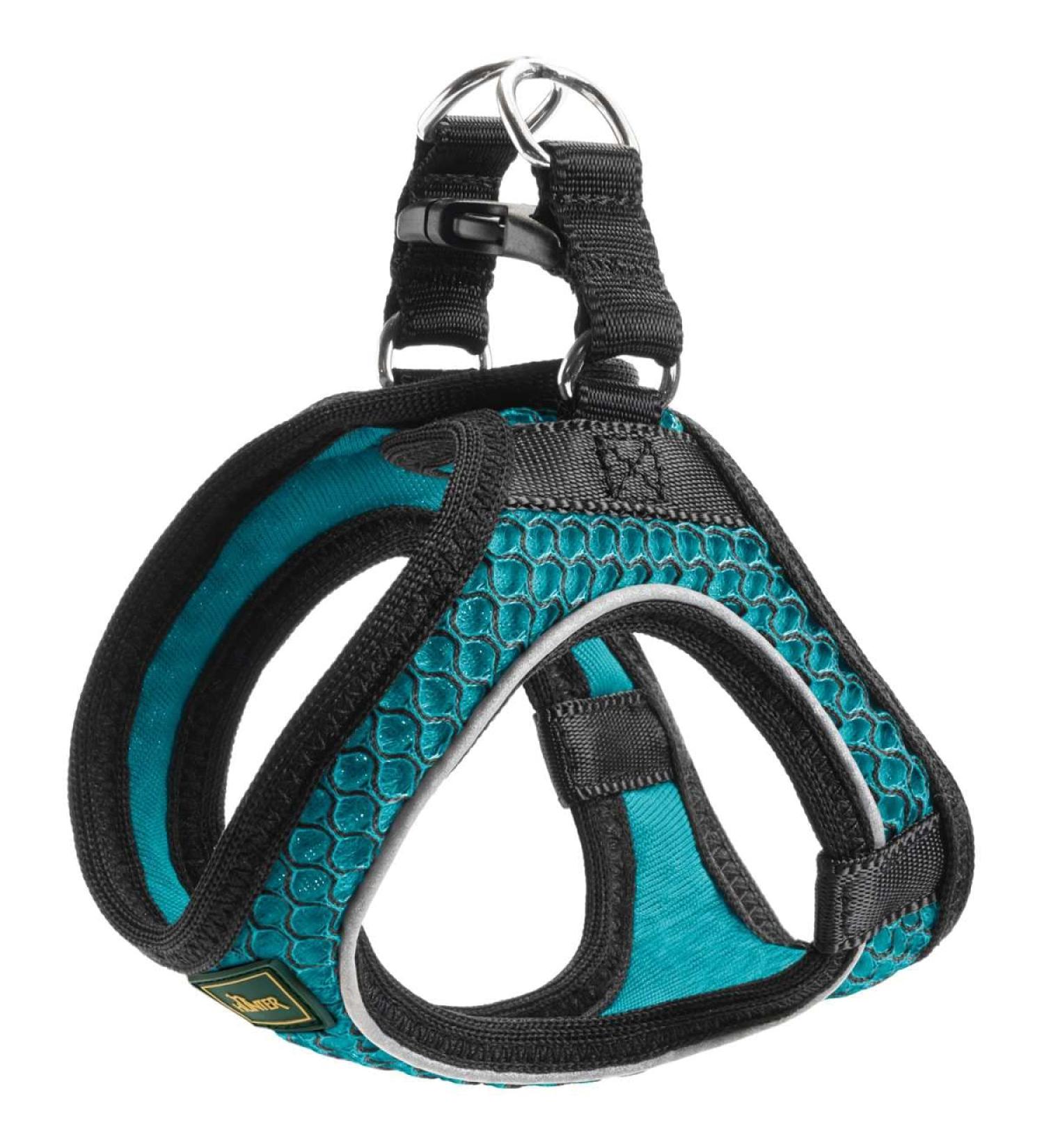 HUNTER HILO COMFORT Harness for Small Dogs - Mesh Reflective Turquoise Size S | International Shipping Available - Buy Online on GoSupps.com
