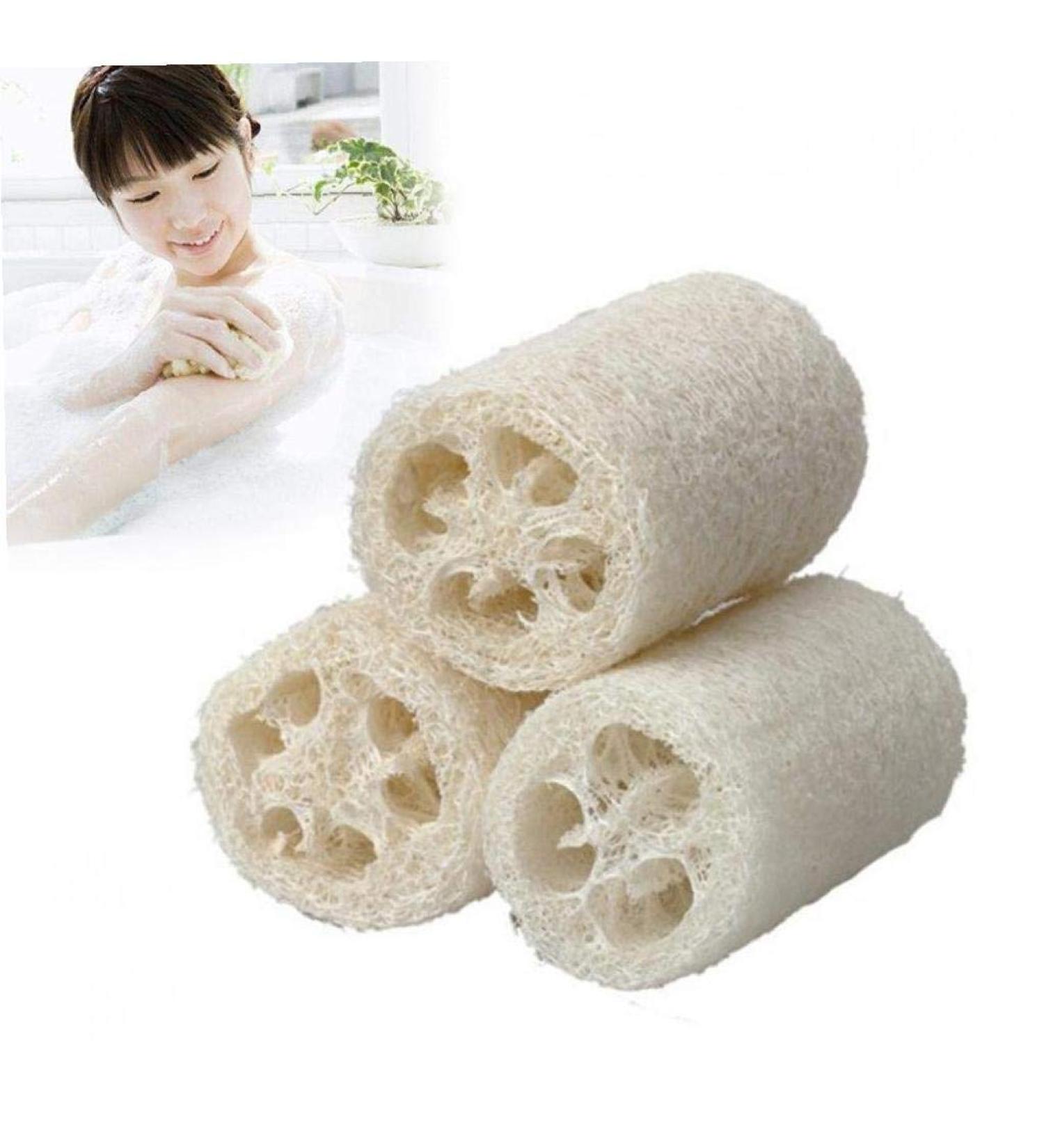 3pcs Loofah Luffa Loofa Bath Shower Sponge | Spa Body Scrubber & Massage | Exfoliating Horniness Remover for a Refreshing Clean - Buy Online on GoSupps.com