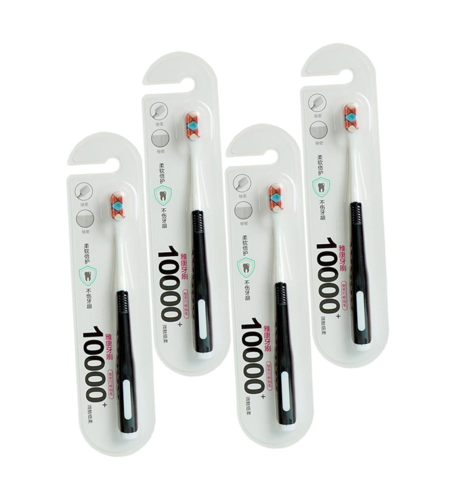 Healvian 4-Piece Paternity Month Manual Toothbrush Set for Sensitive Gums Ideal Oral Care Tools for New Parents & Postpartum Care - Buy Online on GoSupps.com