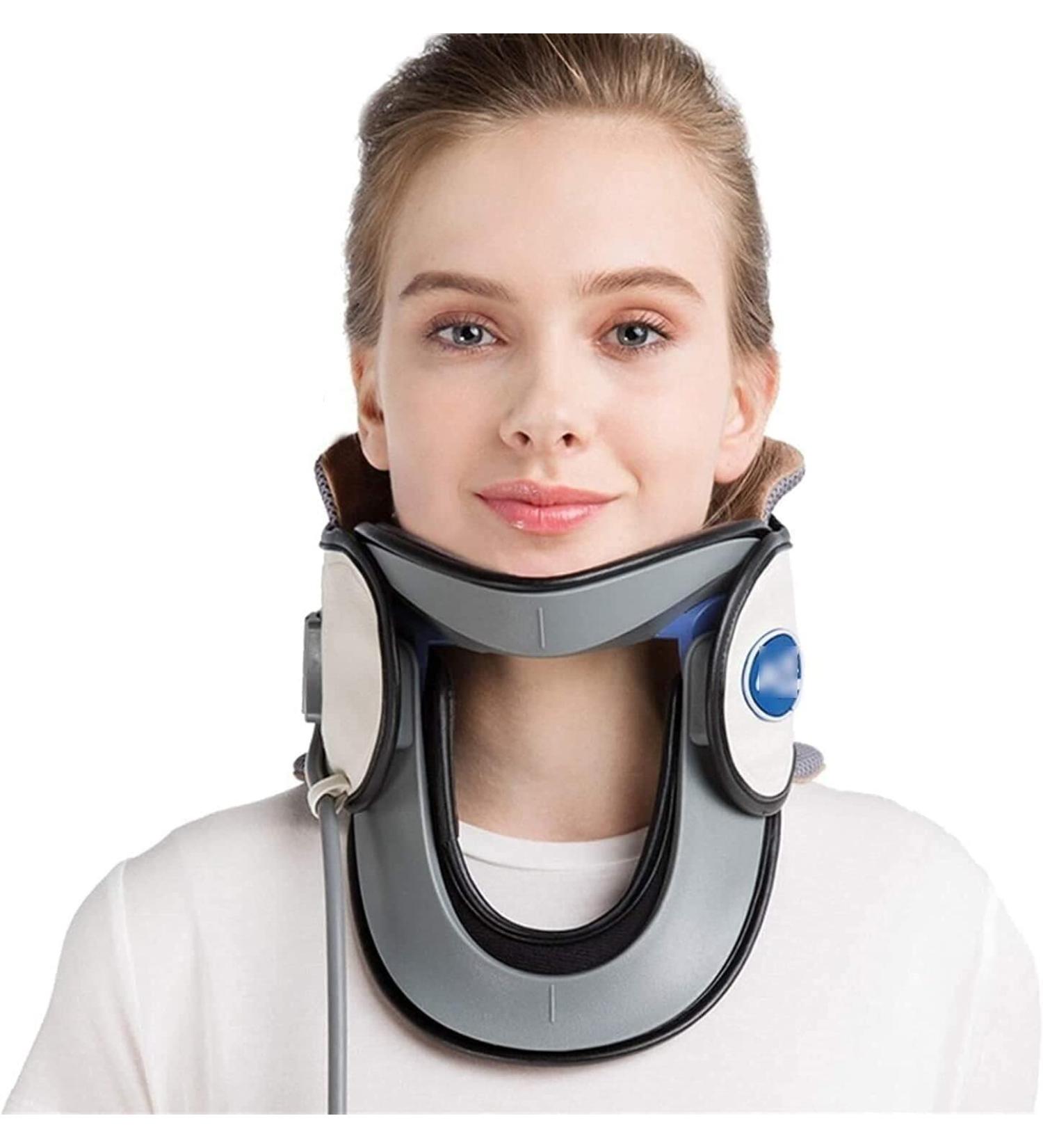 Neck Brace Collar for Posture | Cervical Traction Device for Pain Relief | Ideal for Office Workers & Students | Size 20cm White - Buy Online on GoSupps.com