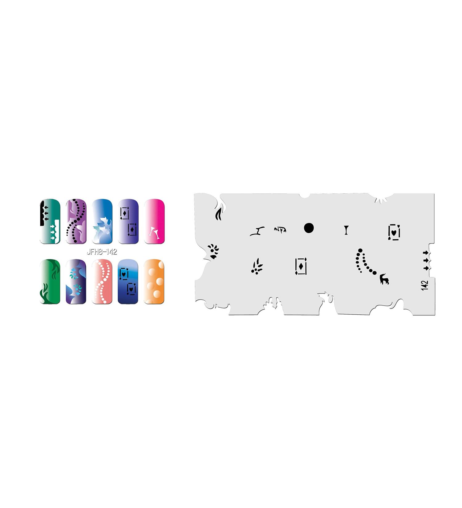 Fingernail stencil (airbrush nail art) Fengda JFH08-142