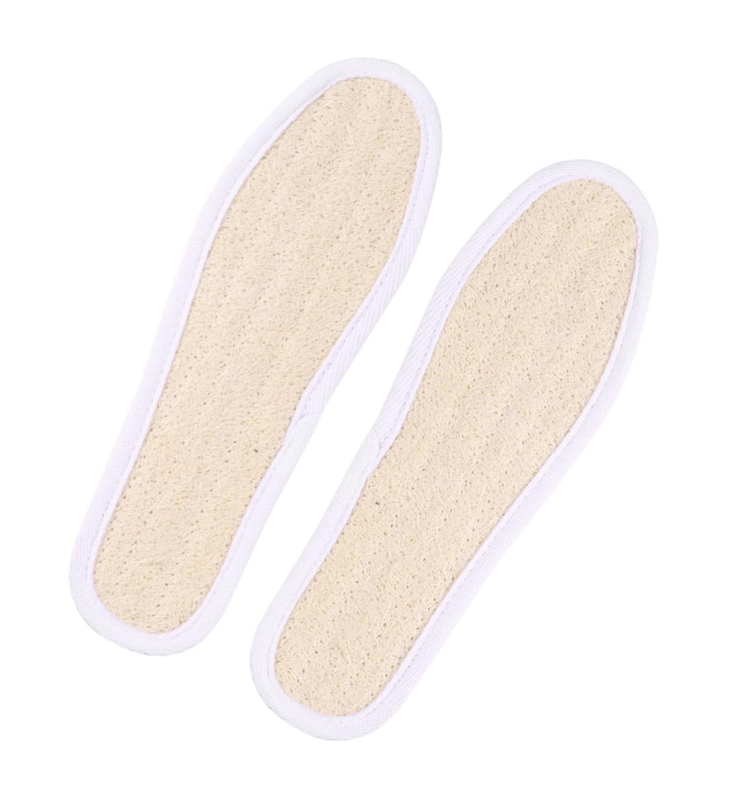 NOLITOY Loofah Pad Insoles - Sweat Absorbing Breathable Shoe Cushions - 1 Pair Assorted Colors | 23x7.5cm for Ultimate Comfort - Buy Online on GoSupps.com