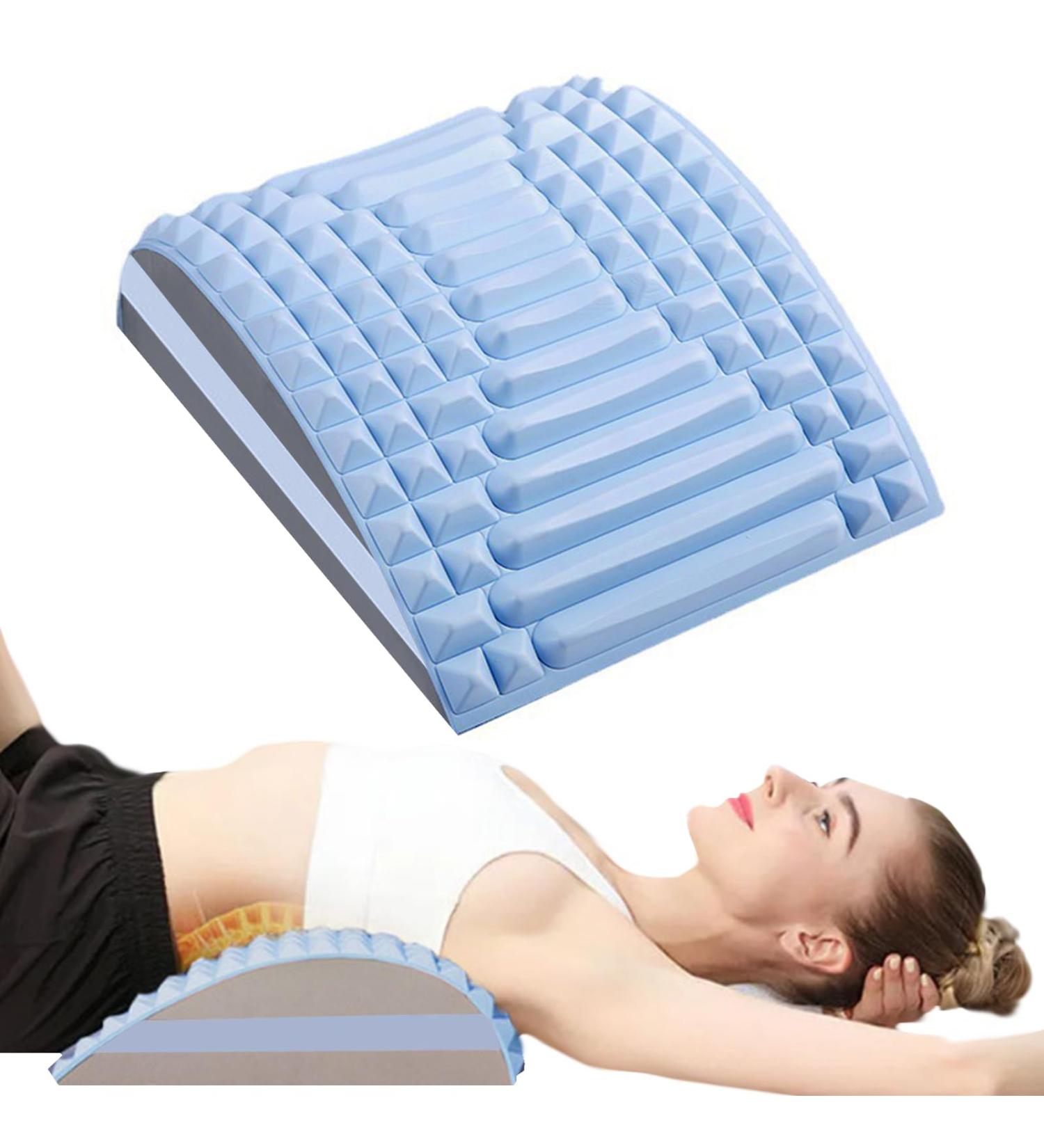 Neuleben 2-in-1 Massage Back & Neck Stretcher - Pain Relief & Alignment for Ultimate Relaxation - Nakedknacker Blue1 | Shop Internationally - Buy Online on GoSupps.com