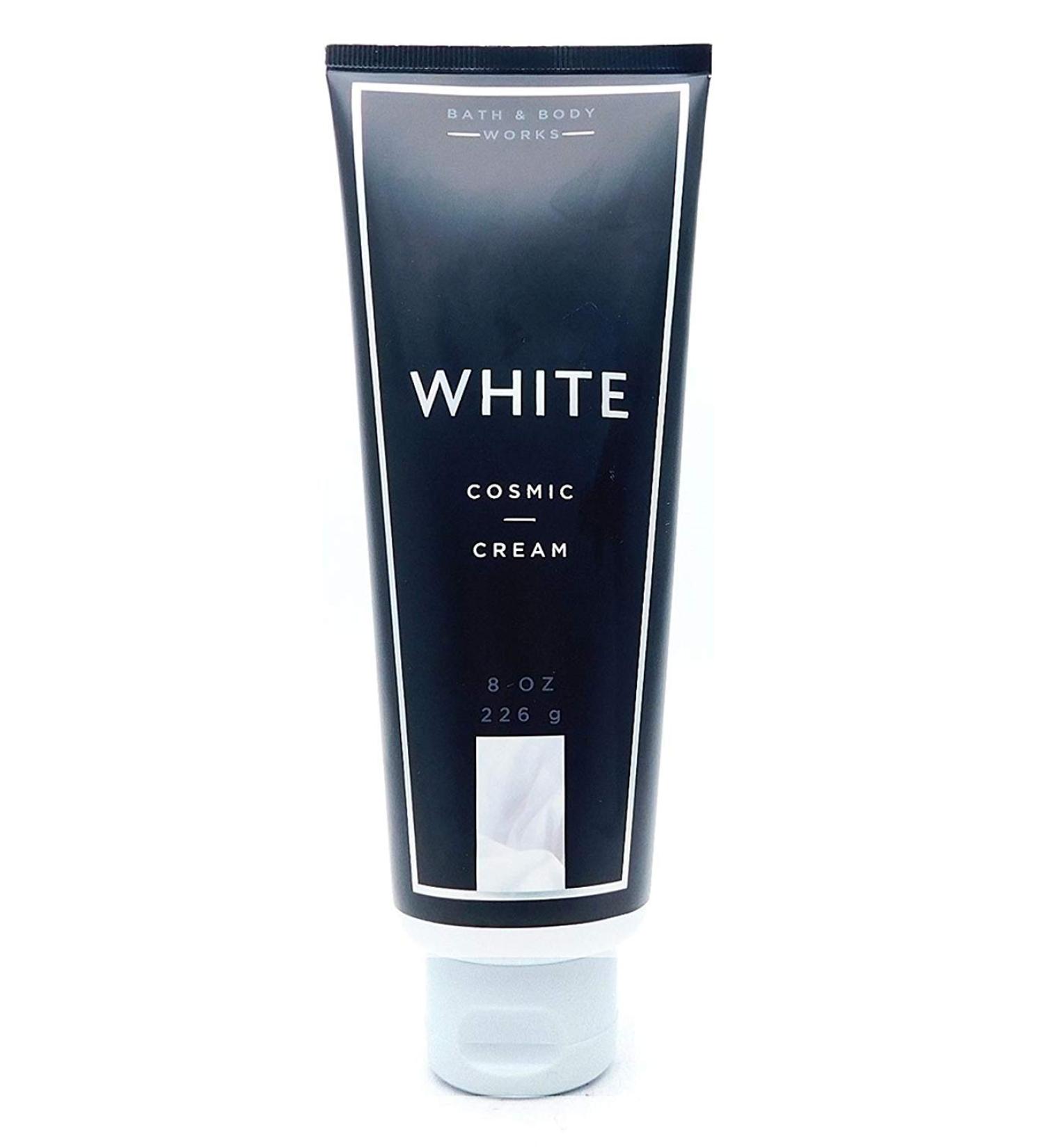 Bath and Body Works White Cosmic Cream Graceful and Radiant Linited Edition Retired Fragrance 8 Ounce Full Size