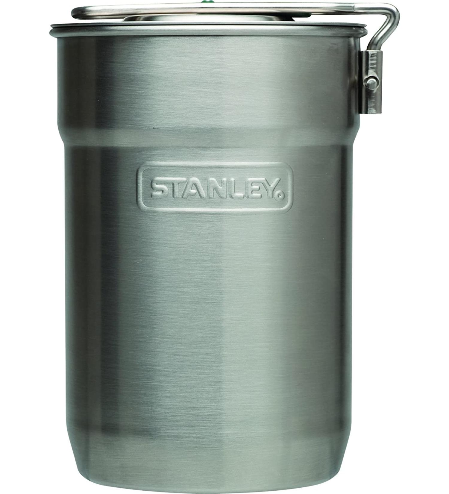 Stanley Adventure Camp Cook Set - 24oz Kettle with 2 Ceramic Cups | Stainless Steel Camping Cookware with Vented Lids | Lightweight Cook Pot for Backpacking & Hiking - Buy Online on GoSupps.com