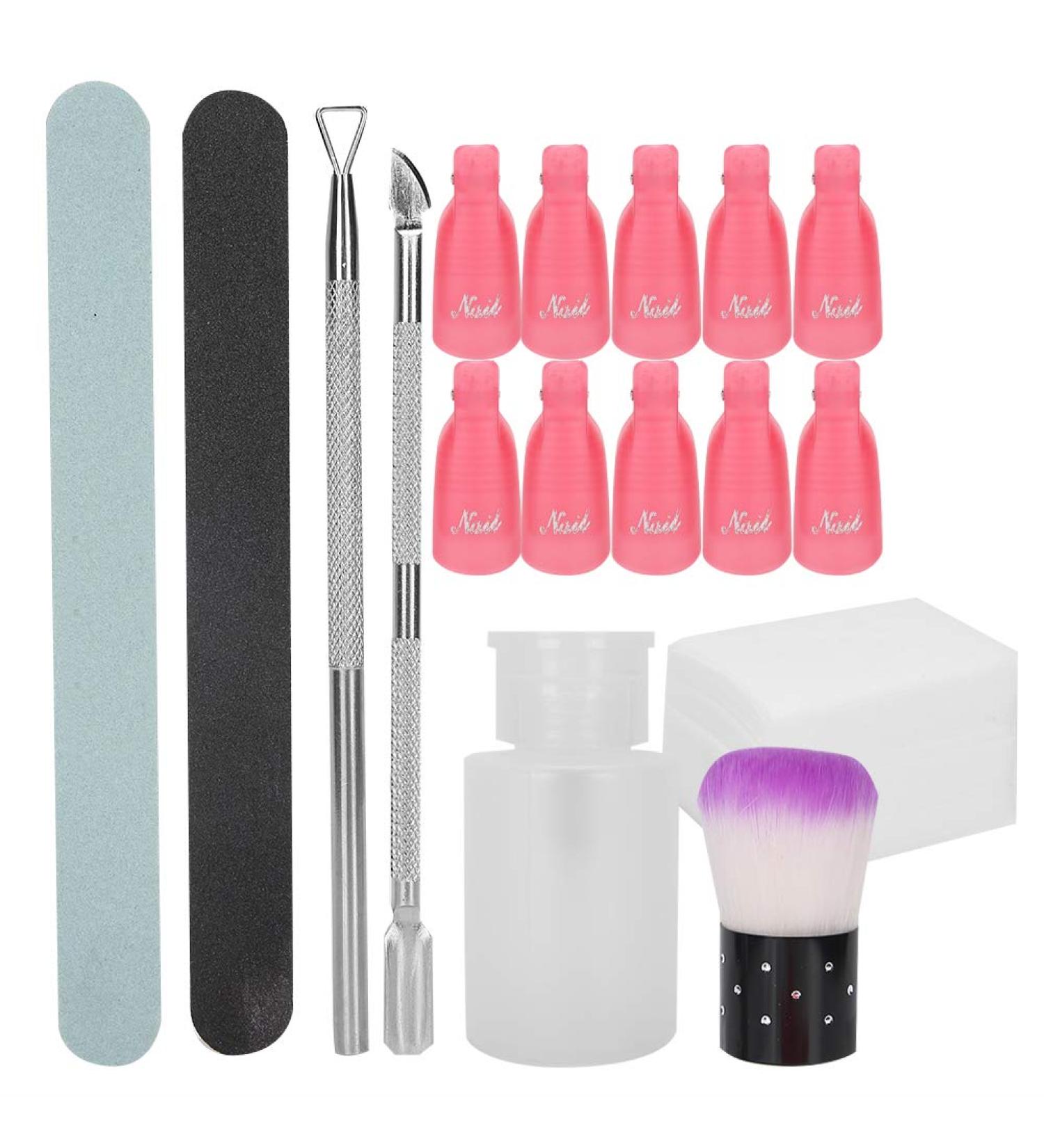 Nail File Nail Gel Set Nail Polish Gel Remover Tools Kit Nail Polish Removal Tool for Manicure Grinding Professional Nail Art Dust Brush Tool for Home and Salon - Buy Online on GoSupps.com