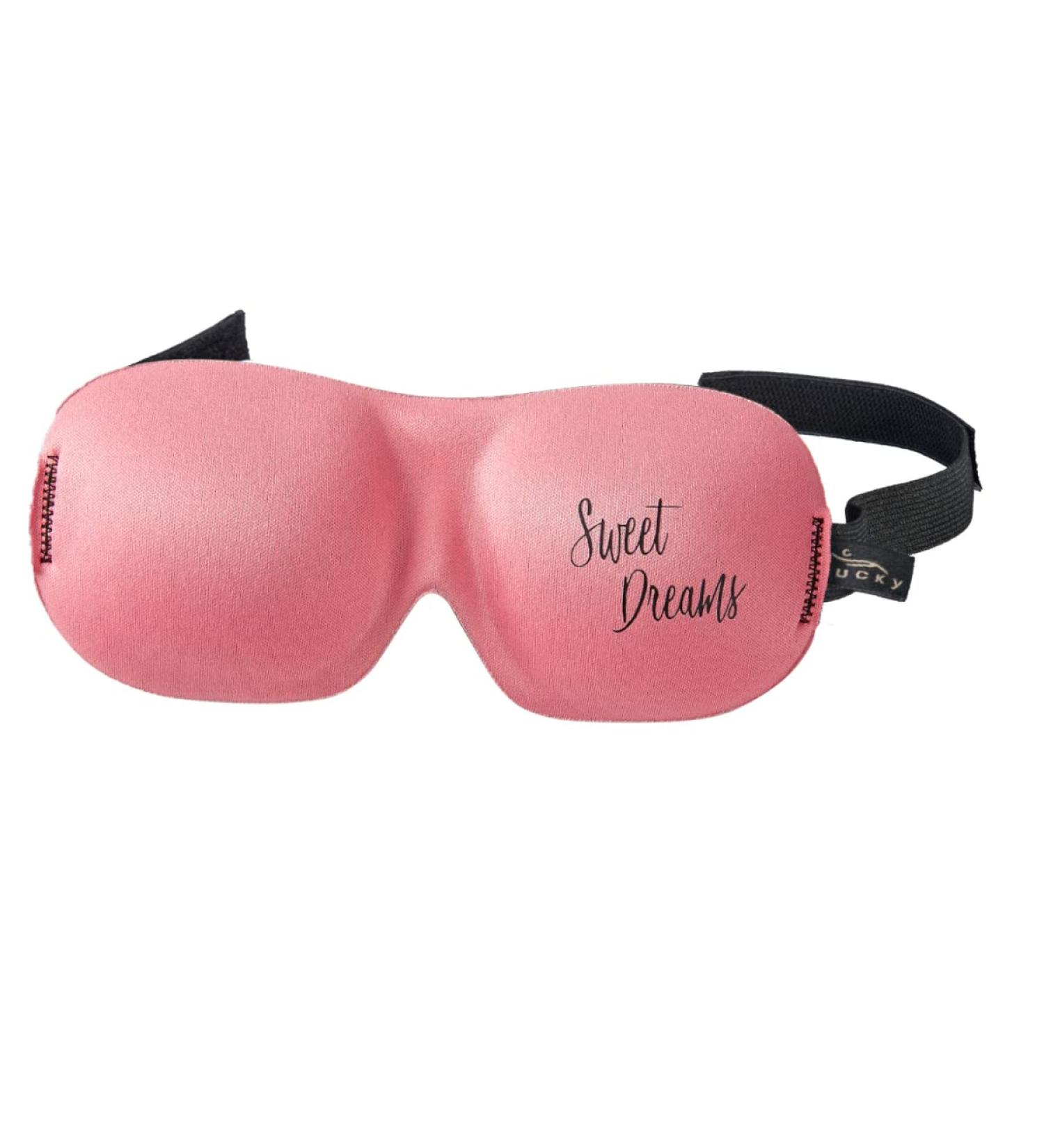 7.75" Flamingo Pink Sweet Dreams Unisex Adjustable Sleep Mask