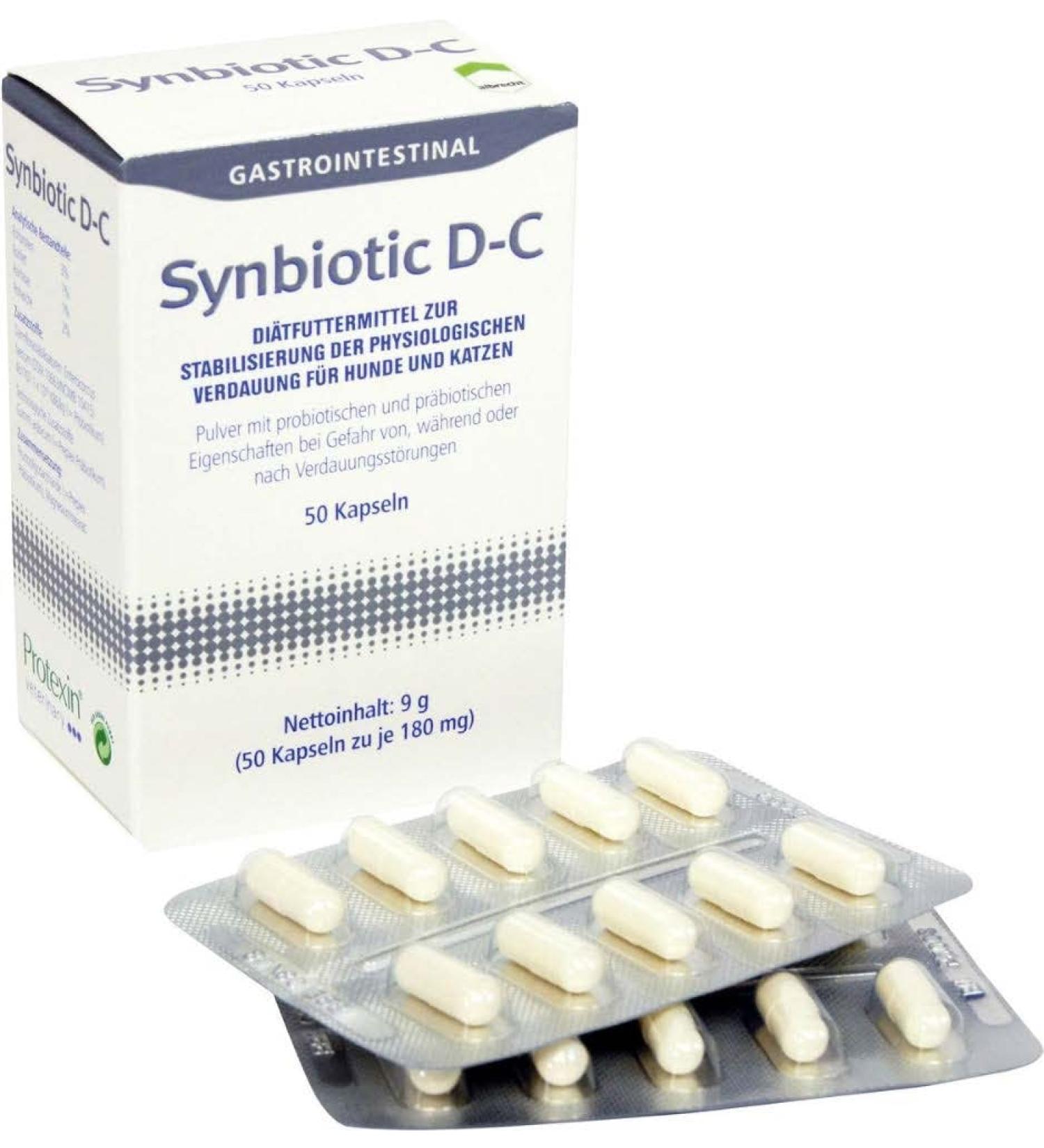 Dechra - Synbiotic DC Dietary Food Capsules for Dogs/Cats 50-Pieces