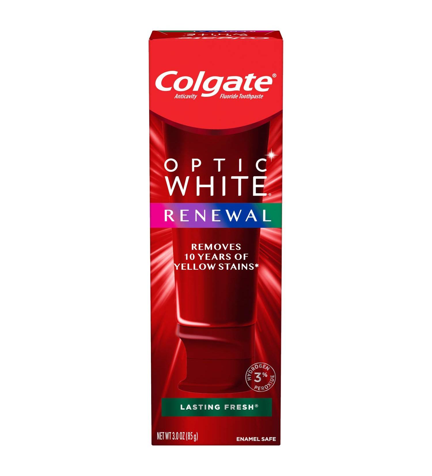 Optic White Renewal Teeth Whitening Toothpaste  Lasting Fresh  3 oz