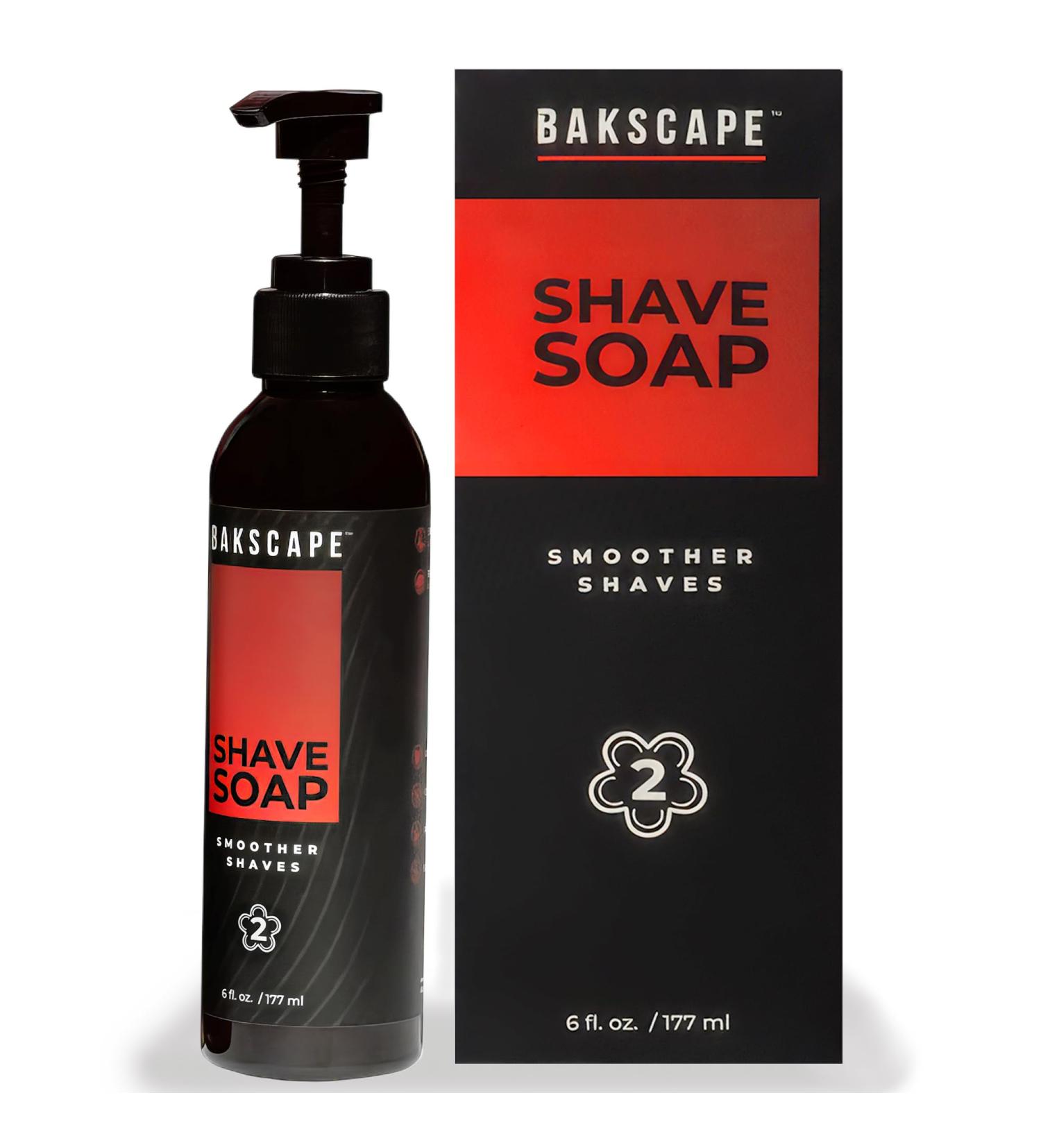 Bakscape 2.0 Shave Soap for Men | Smooth & Moisturizing Formula 6oz | International Shipping Available - Buy Online on GoSupps.com