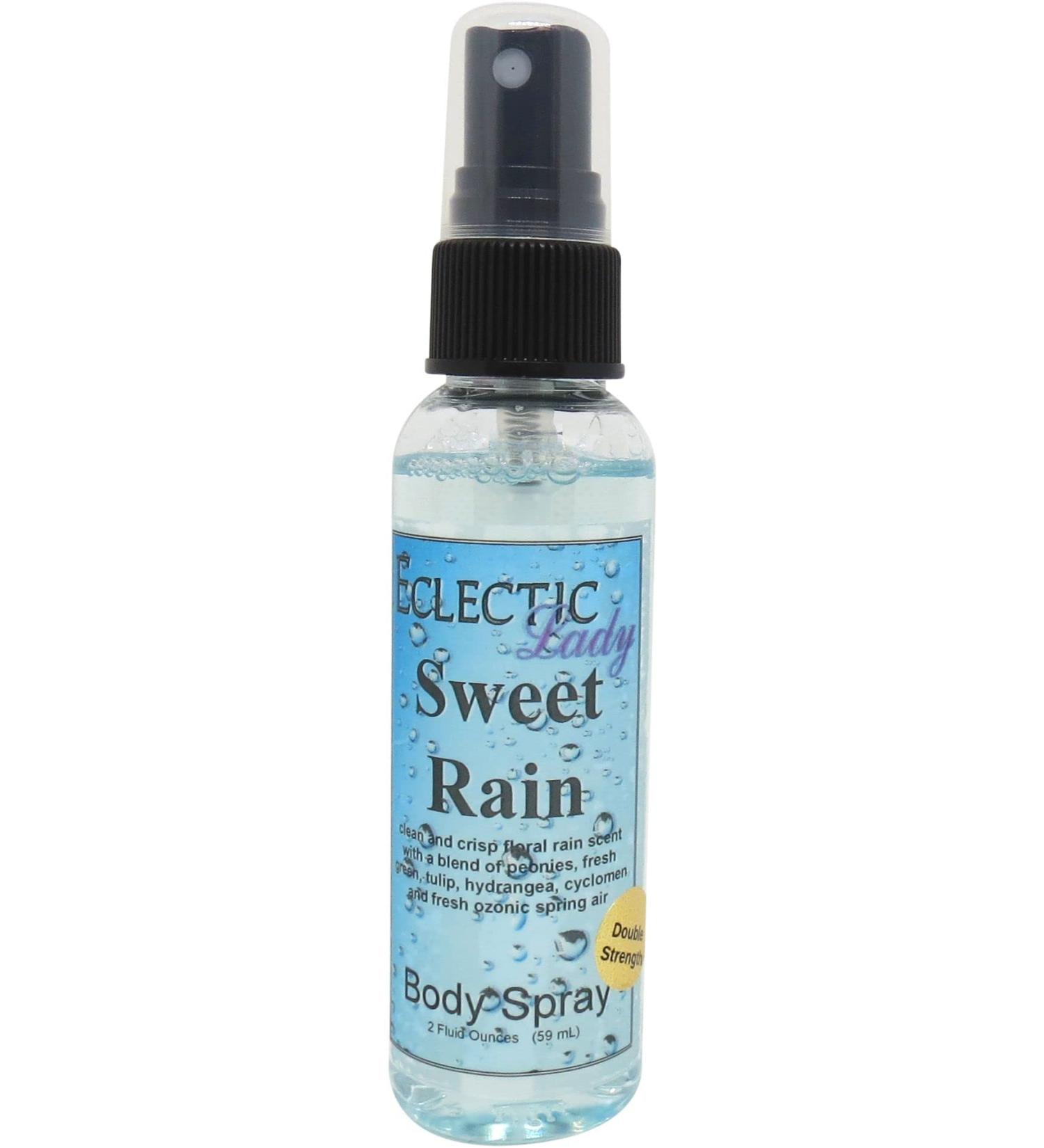 Sweet Rain Body Spray (Double Strength) 2 ounces Body Mist for Women with Clean Light & Gentle Fragrance Long Lasting Perfume with Comforting Scent for Men & Women Cologne with Soft Subtle Aroma Sweet Rain 2 Fluid Ounces (Double Strength) - Buy Online on GoSupps.com