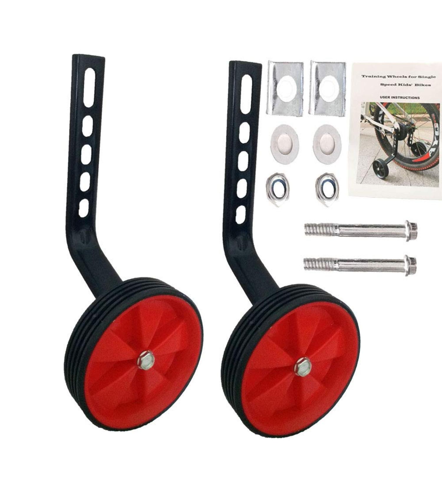 HomeMe Thicken Stronger Version Bicycle Training Wheels - 1 Pair Red (12/14/16/18/20 inch) - Buy Online on GoSupps.com