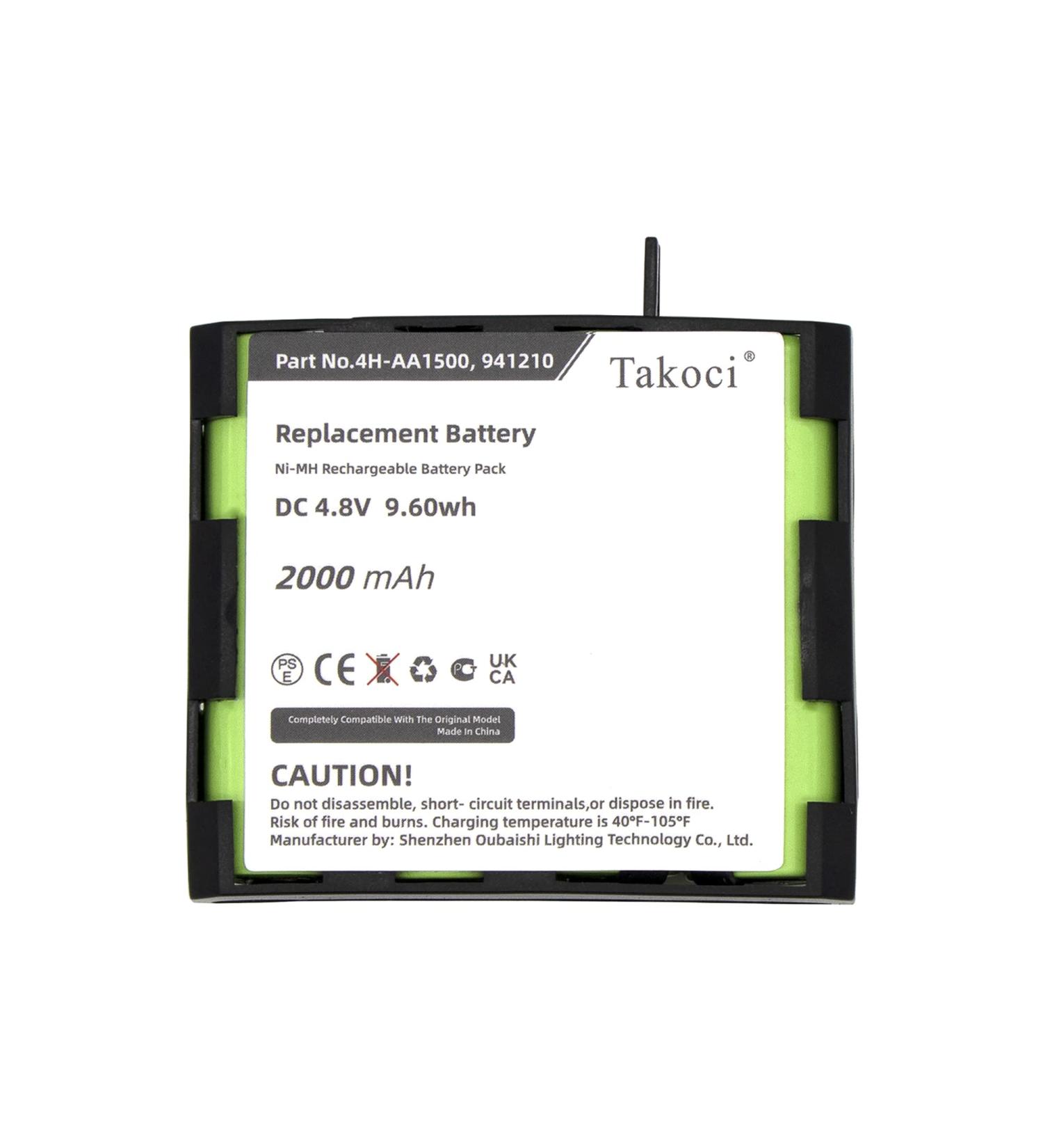 Replacement Ni-MH Battery for Compex 4H-AA1500 - Compatible with Sport Elite Elite 2.0 Performance Models - 4.8V 2000mAh - Buy Online on GoSupps.com