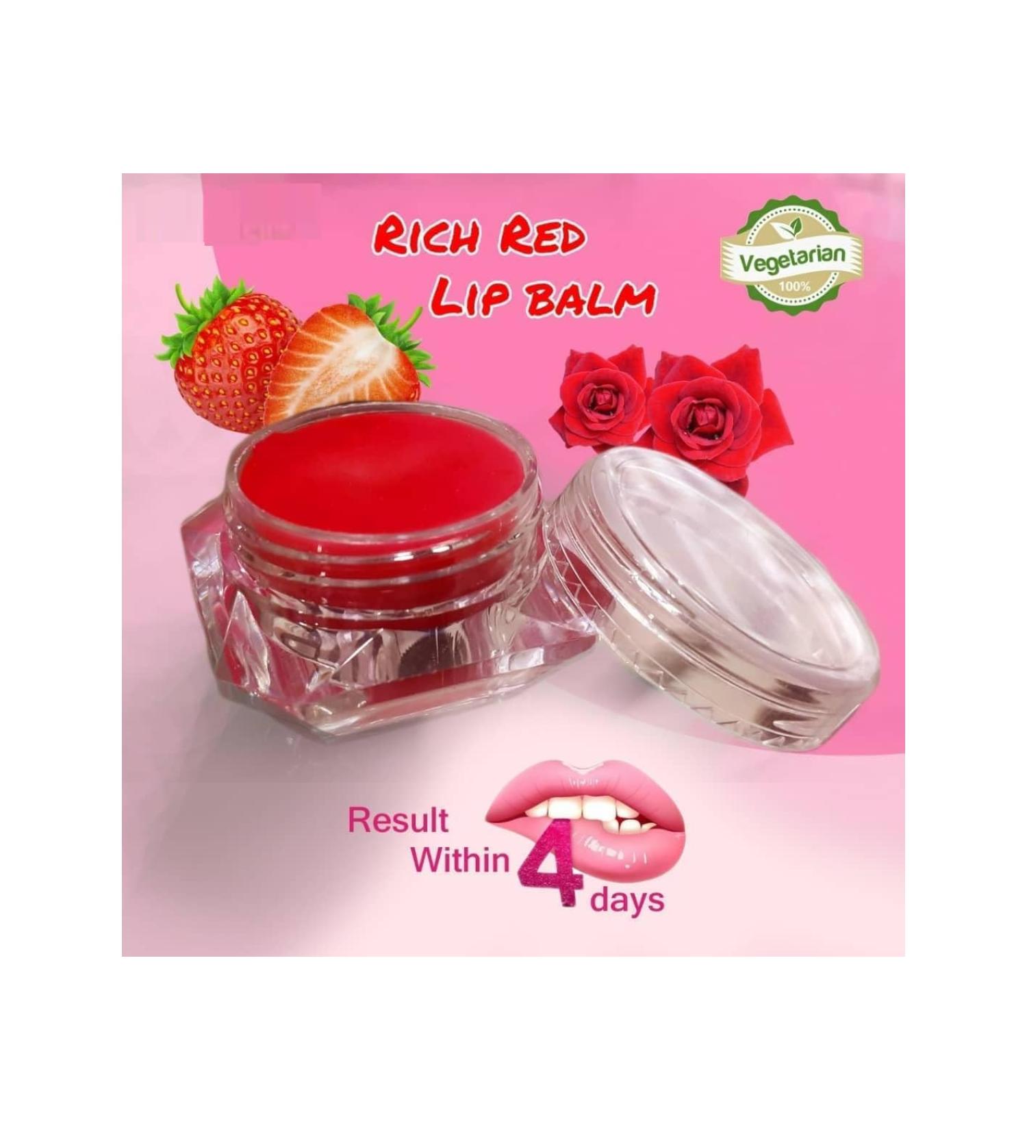 DK Natural and Veg Bright Pink Lips Strawberry Lip Balm 10g - Buy Online on GoSupps.com