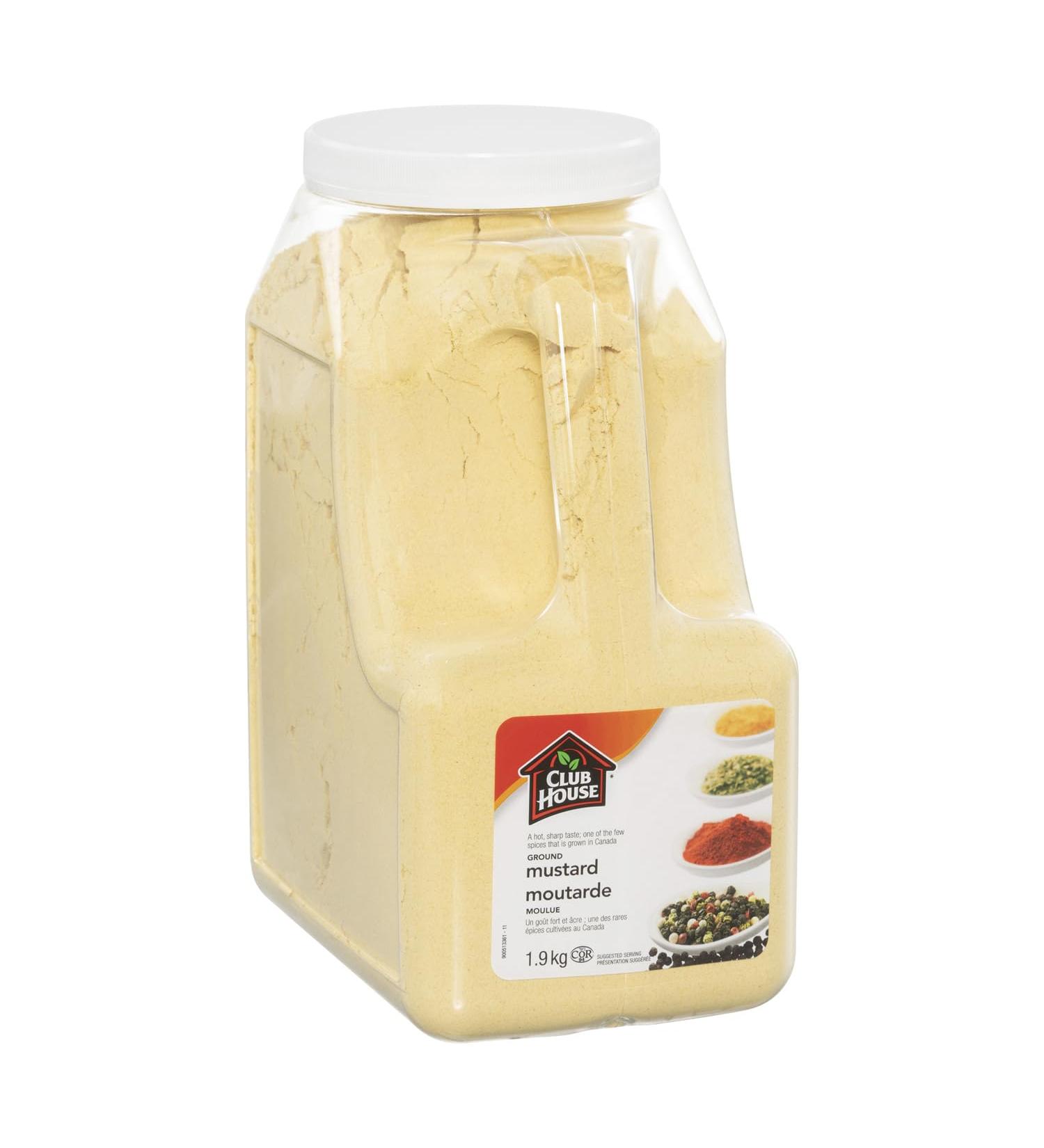 Club House Quality Natural Herbs & Spices MUSTARD GROUND Club House 1.9kg (pack of 1) - Buy Online on GoSupps.com