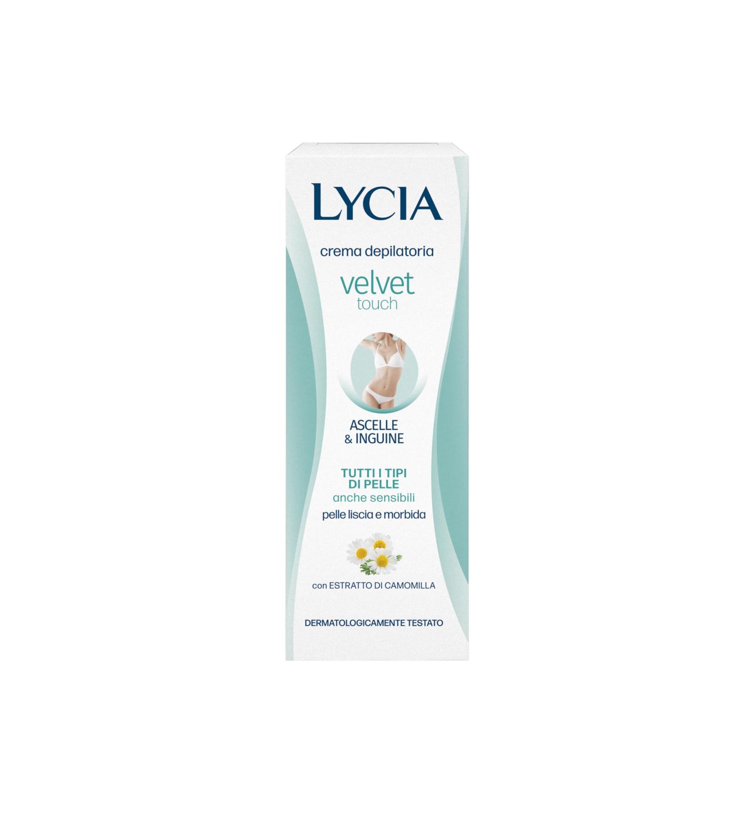 SODALCO SRL Lycia Depilatory cream for womens armpits and frames Velvet Touch with silk proteins 100 ml