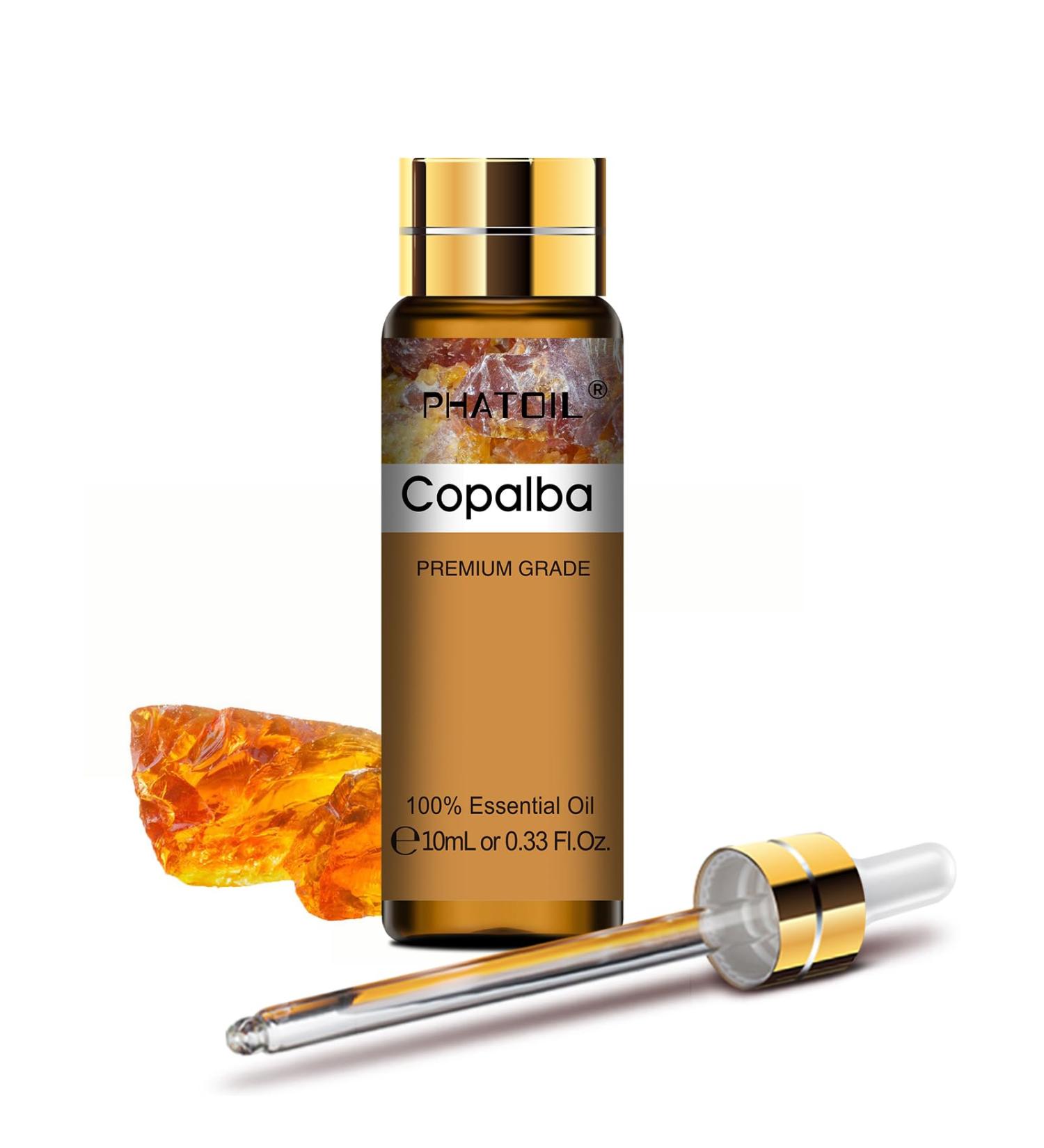 PHATOIL Copaiba Essential Oil 10ML - Pure & Undiluted - Cruelty-Free Copaiba Oil for Diffusers at Home - Buy Online on GoSupps.com