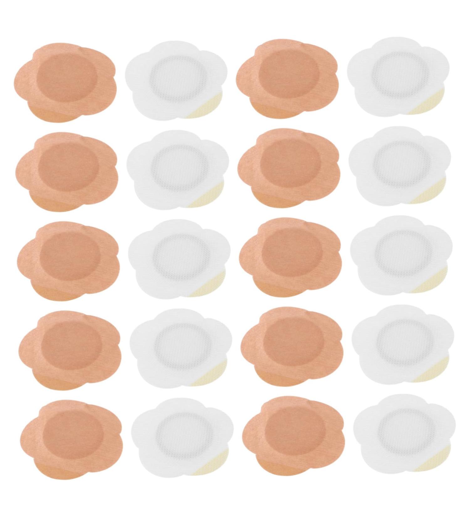 Gogogmee 40Pcs Castor Oil Paste AntiLeak Oil Wrap Selfadhesive Belly Oil Patch AntiLeak Foot Pads AntiLeak Knee Pads Caster Oil Foot Pads Caster Oil Wrap For Button - Buy Online on GoSupps.com