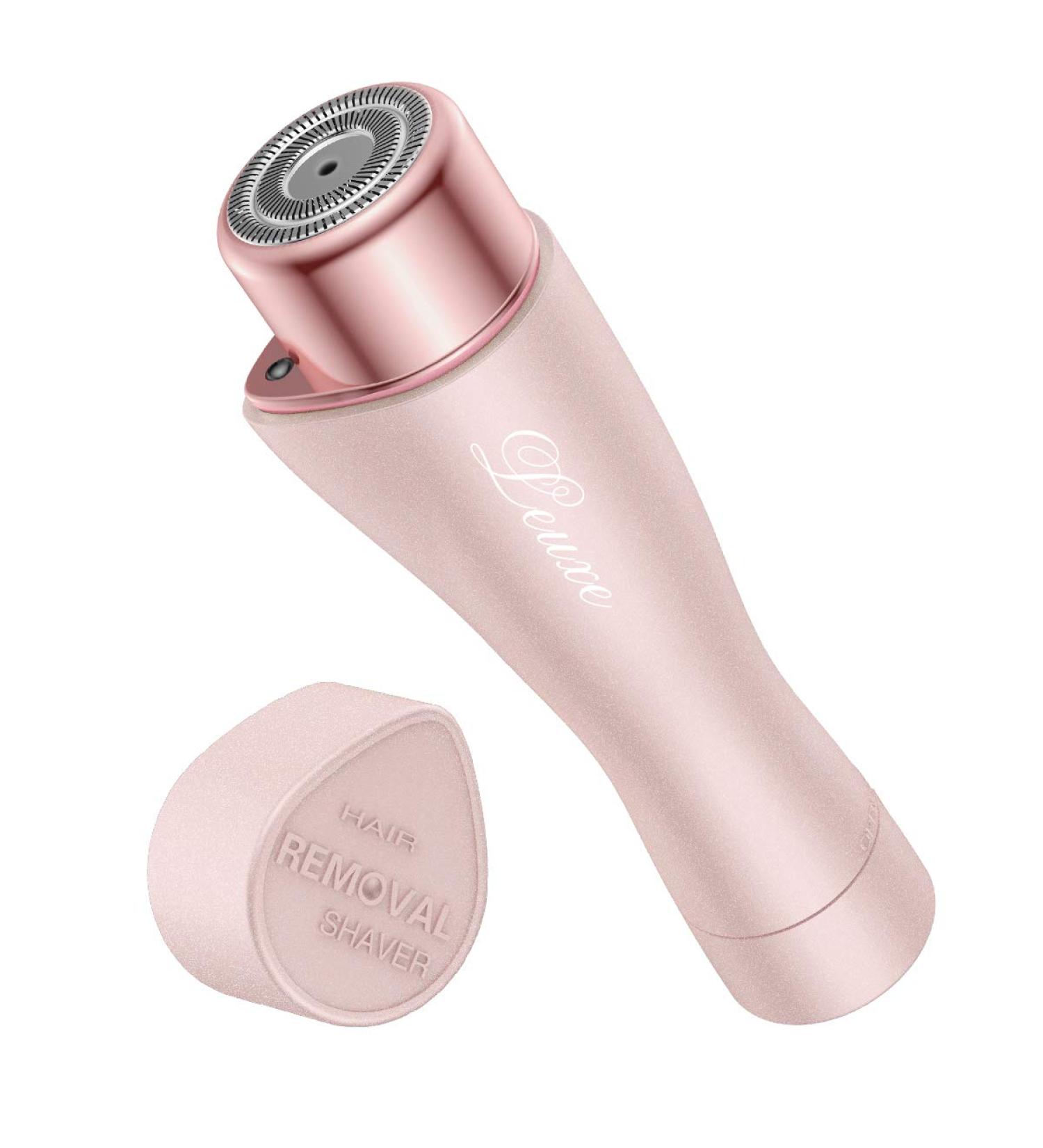 Leuxe Painless Facial Hair Remover for Women - Waterproof Shaver Razor with LED Light (Rose) - Buy Online on GoSupps.com