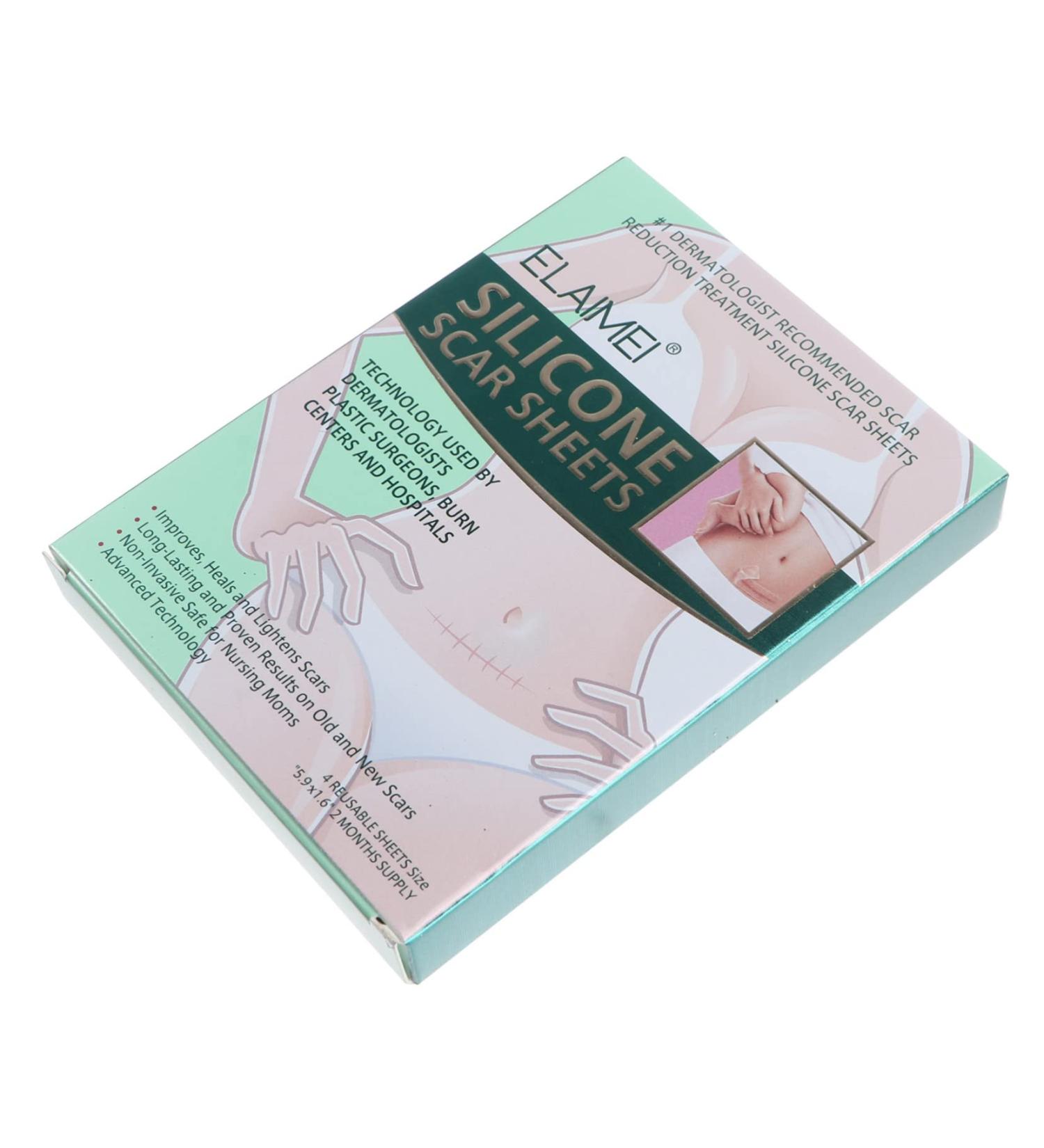 Healvian Silicone Scar Tape - 4pcs Scar Patches for Caesarean Section Scar - Scar Softening Sheets - Adhesive Scar Dressing Stickers - Buy Online on GoSupps.com