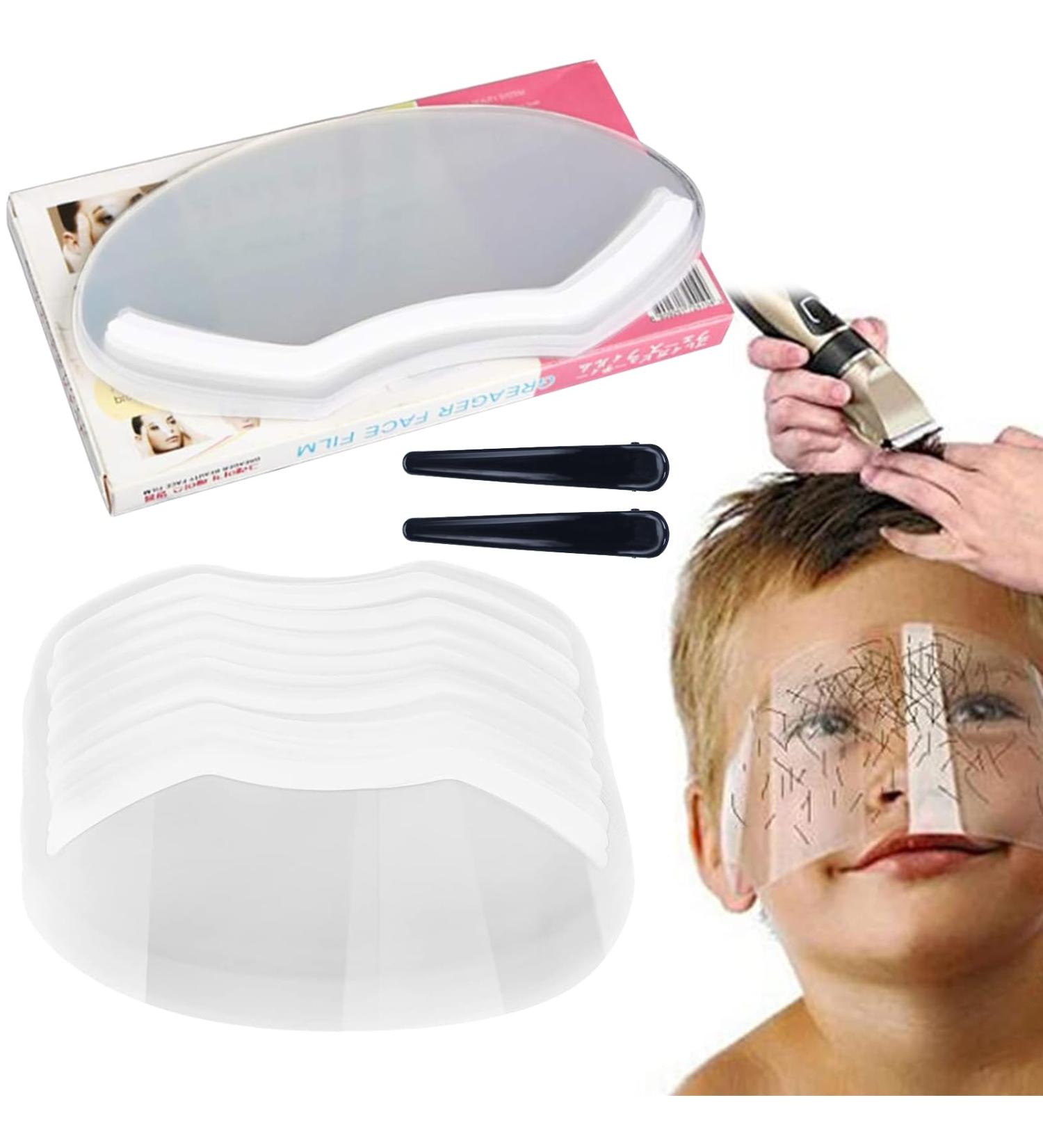 BNOYONERAS 30 Pieces Transparent Shower Shields with No Wrinkles Pin Clips Hairspray Shield Anti-Fog Visors for Hairstyling Cutting Fringing Hair Coloring - Buy Online on GoSupps.com