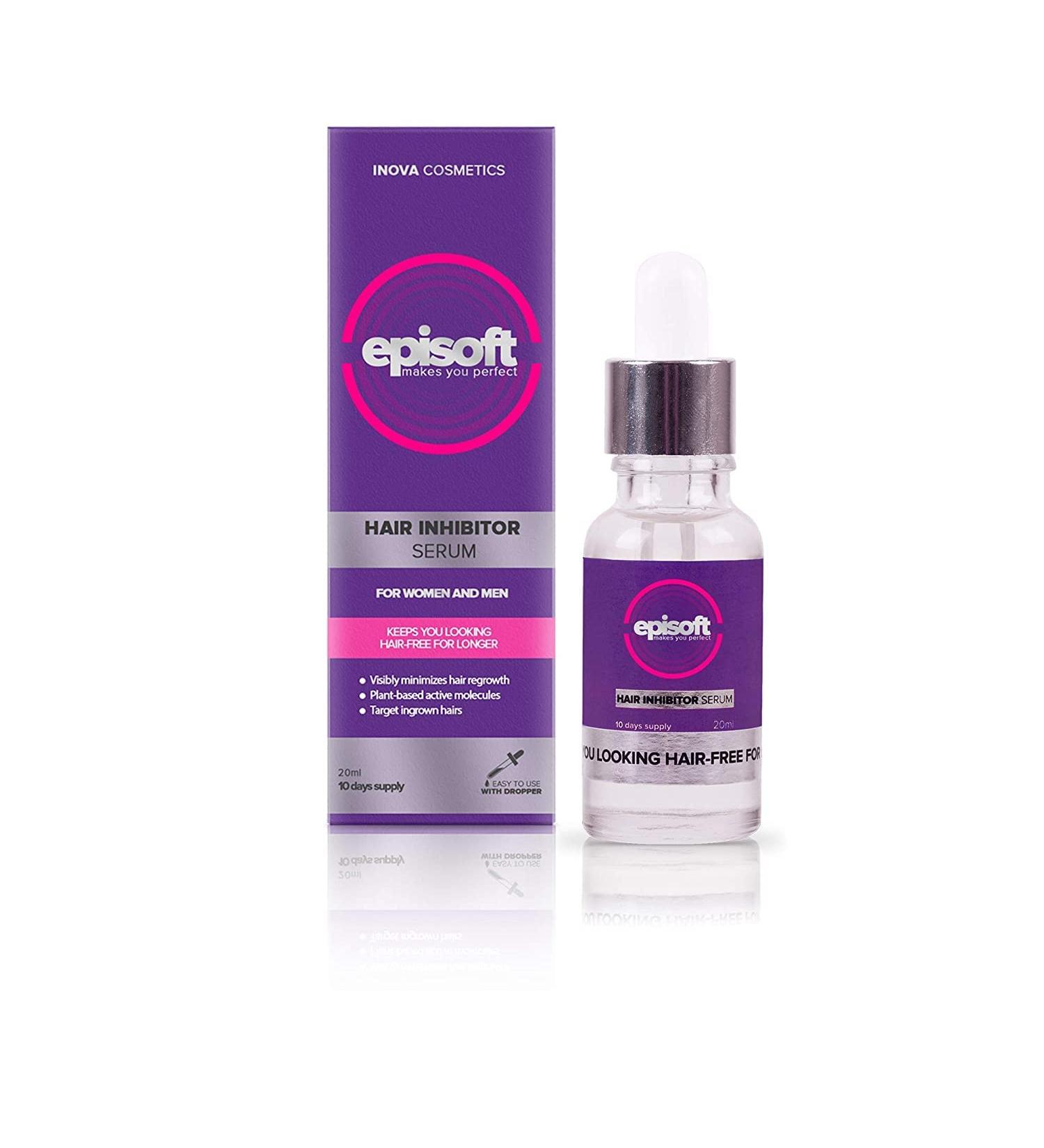 Episoft Hair Inhibitor by Bubbly - Alcohol-Free Hair Remover for Smooth Skin | For Men & Women | All Skin Types - Buy Online on GoSupps.com