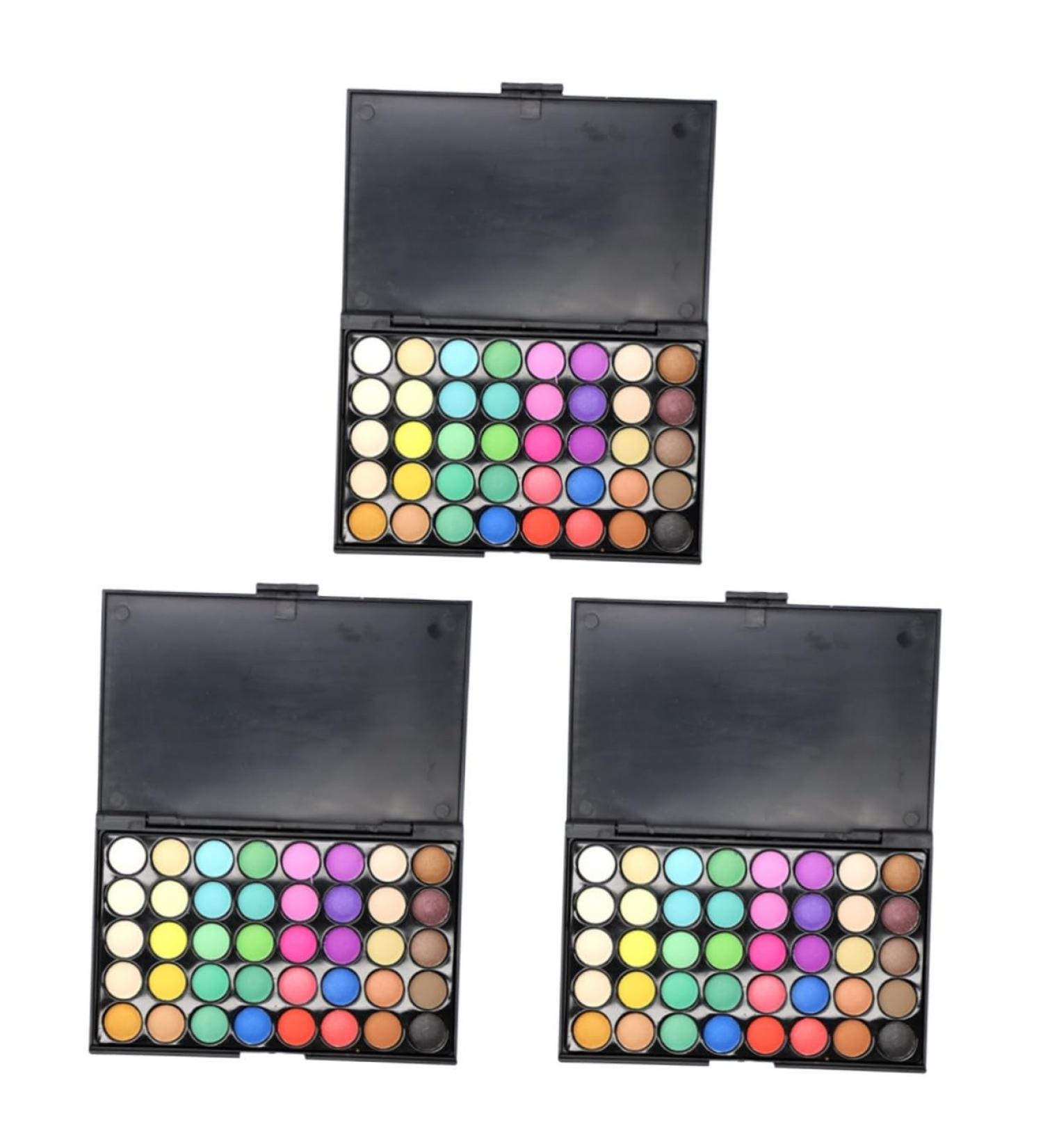 TOVINANNA 3pcs 40 Eyeshadow Powder Eyeshadow Pallet Eye Shadow Palettes Makeup Palette Pearlescent - Buy Online on GoSupps.com