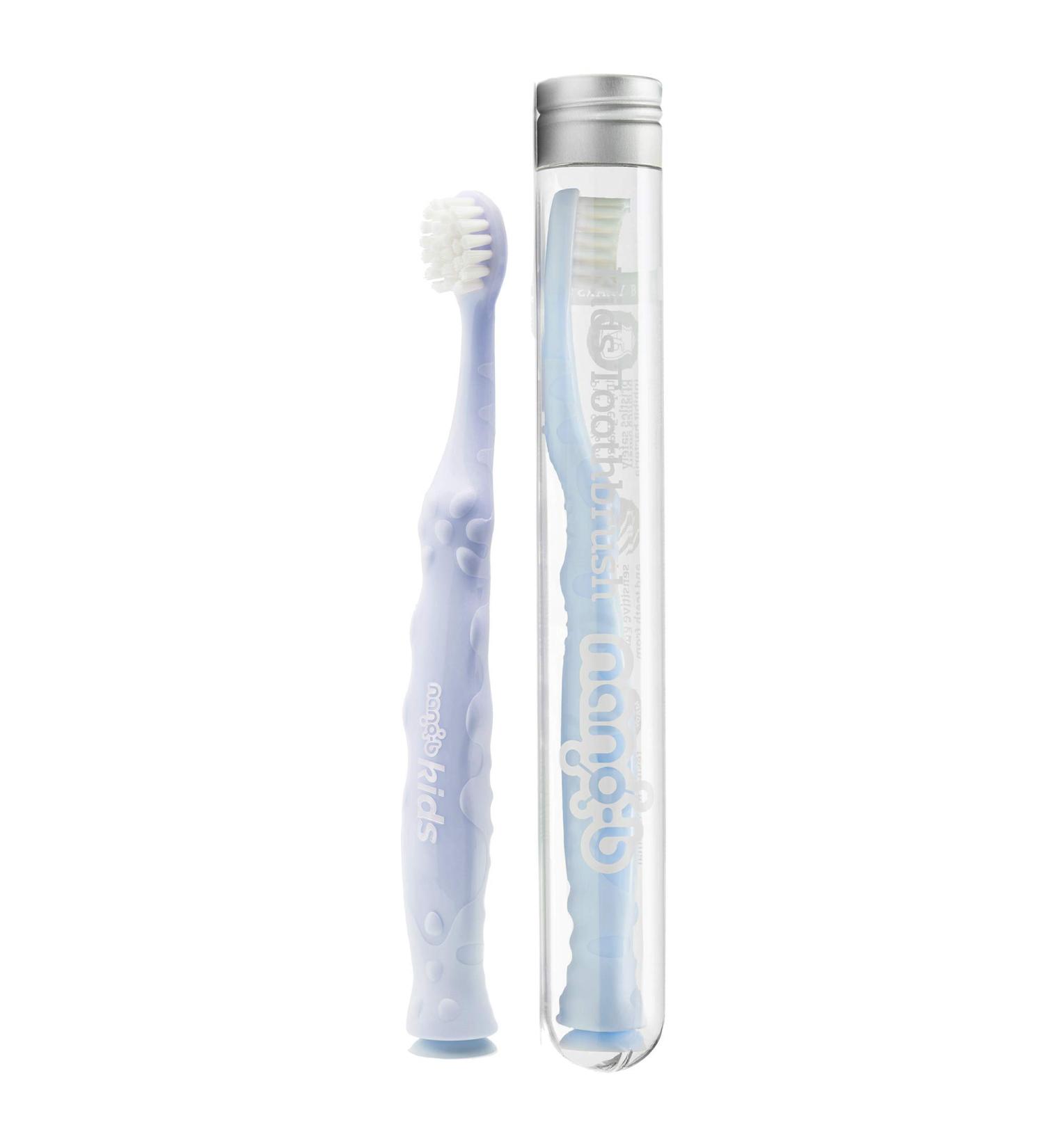 Buy Nano-B Children's Toothbrush - Silver Impregnated Bristles & Blue Handle | International Shipping - Buy Online on GoSupps.com