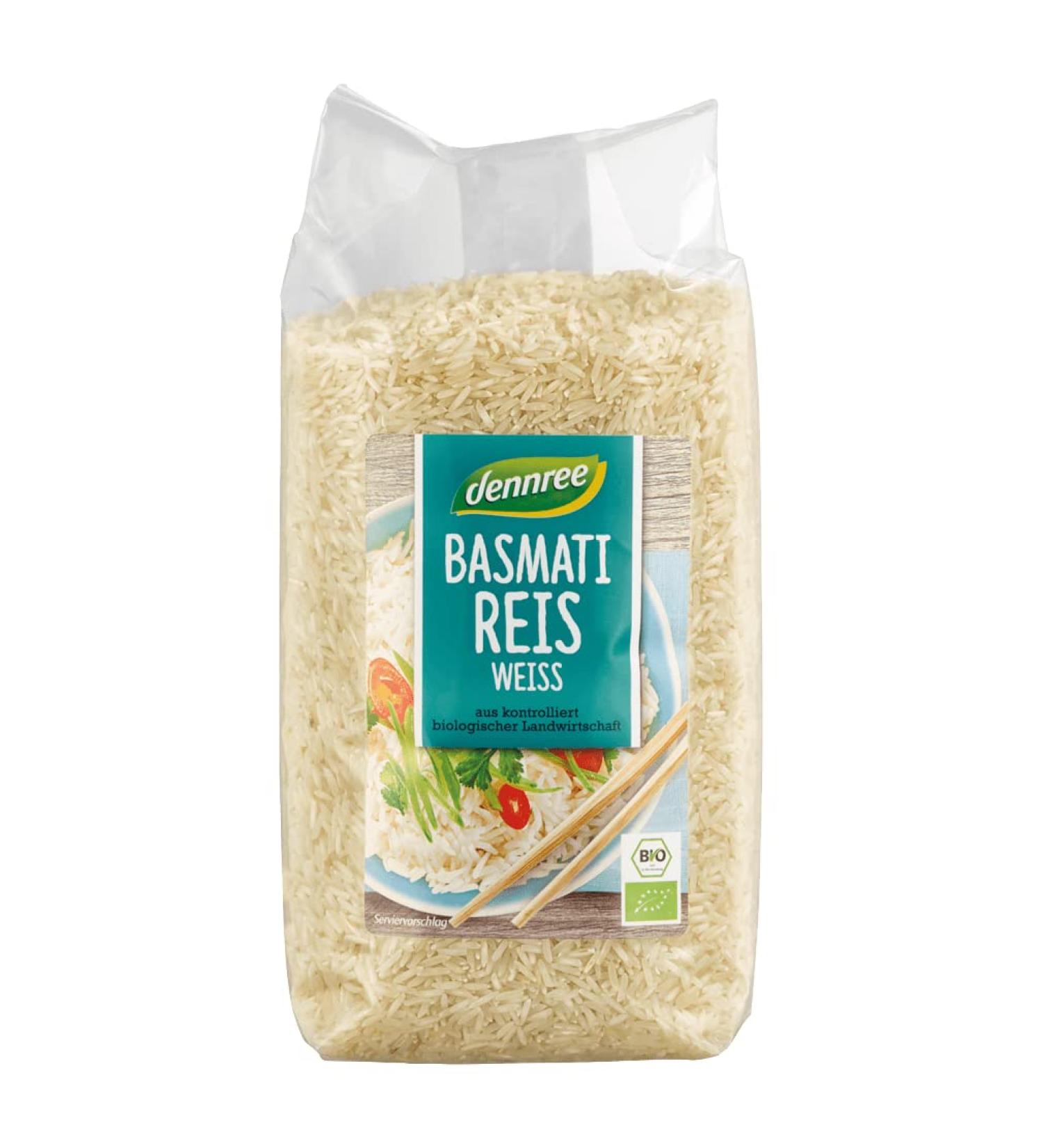 dennree dennree Organic Basmati Rice 1 kg White