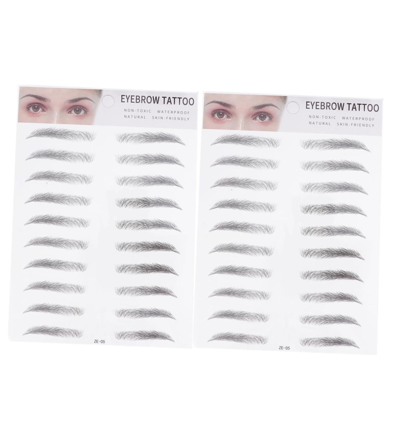 NOLITOY 2pcs 3d Eyebrow Stickers Continuous Spray Bottle -like Artificial Eyebrow Tool 6d Eyebrow Trimming - Buy Online on GoSupps.com