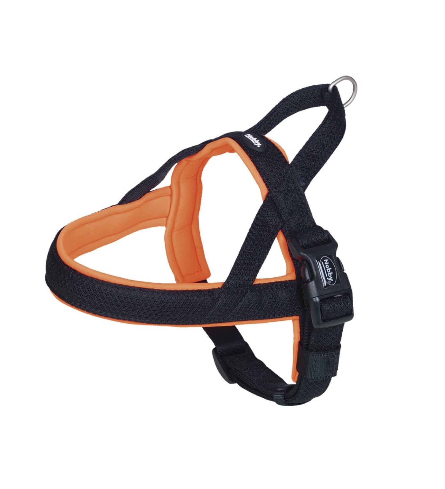 Nobby Norwegian Harness Mesh Preno - Neon Orange Size L (60-76 cm + 46 cm) Durable & Adjustable Dog Harness - Buy Online on GoSupps.com