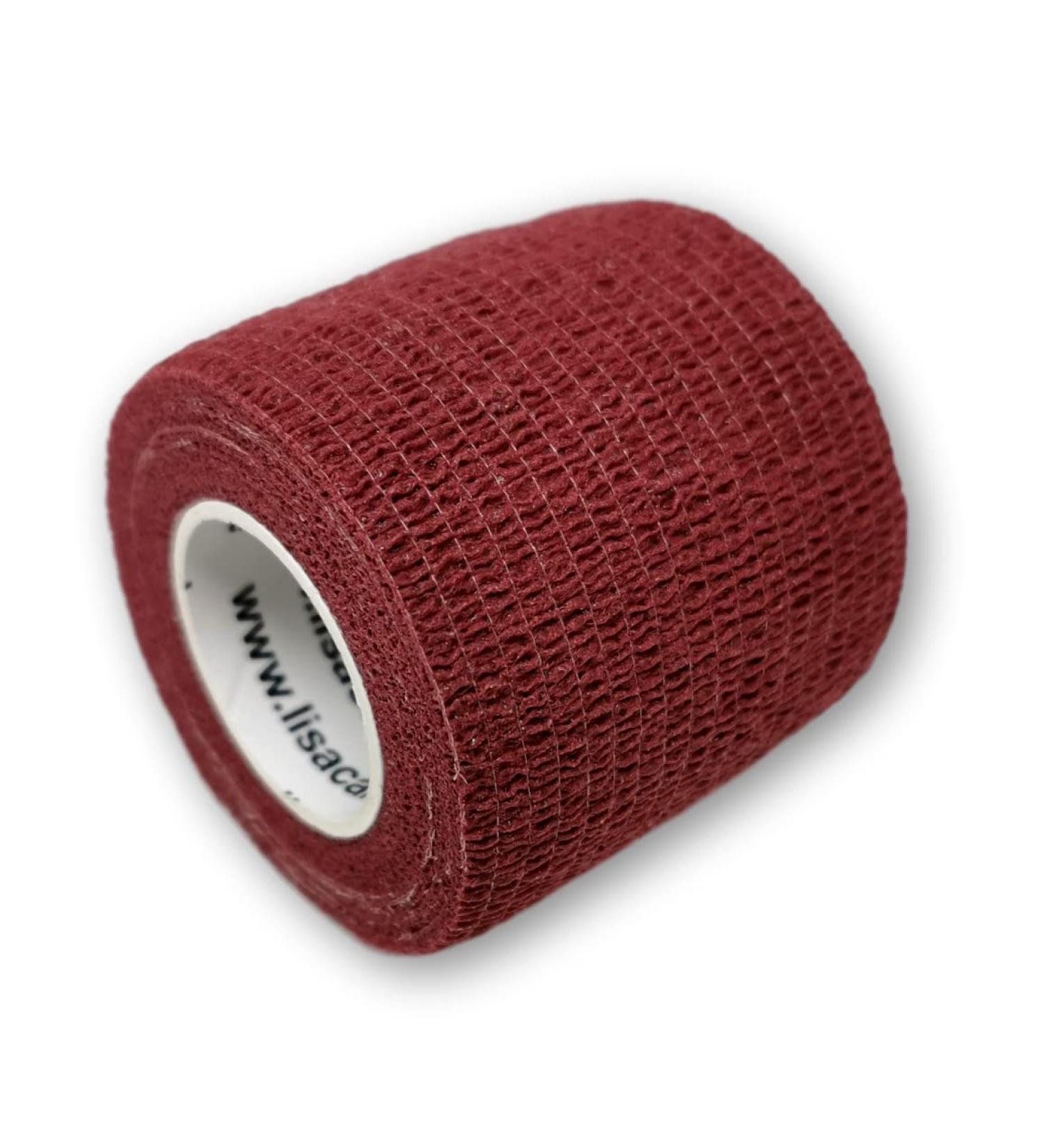 Lisacare Self-Adhering Bandage - 4 Roll Set 5cm Wide Medical Device - Cohesive Sport Bandage for Foot - Wine Red Color Options - Buy Online on GoSupps.com