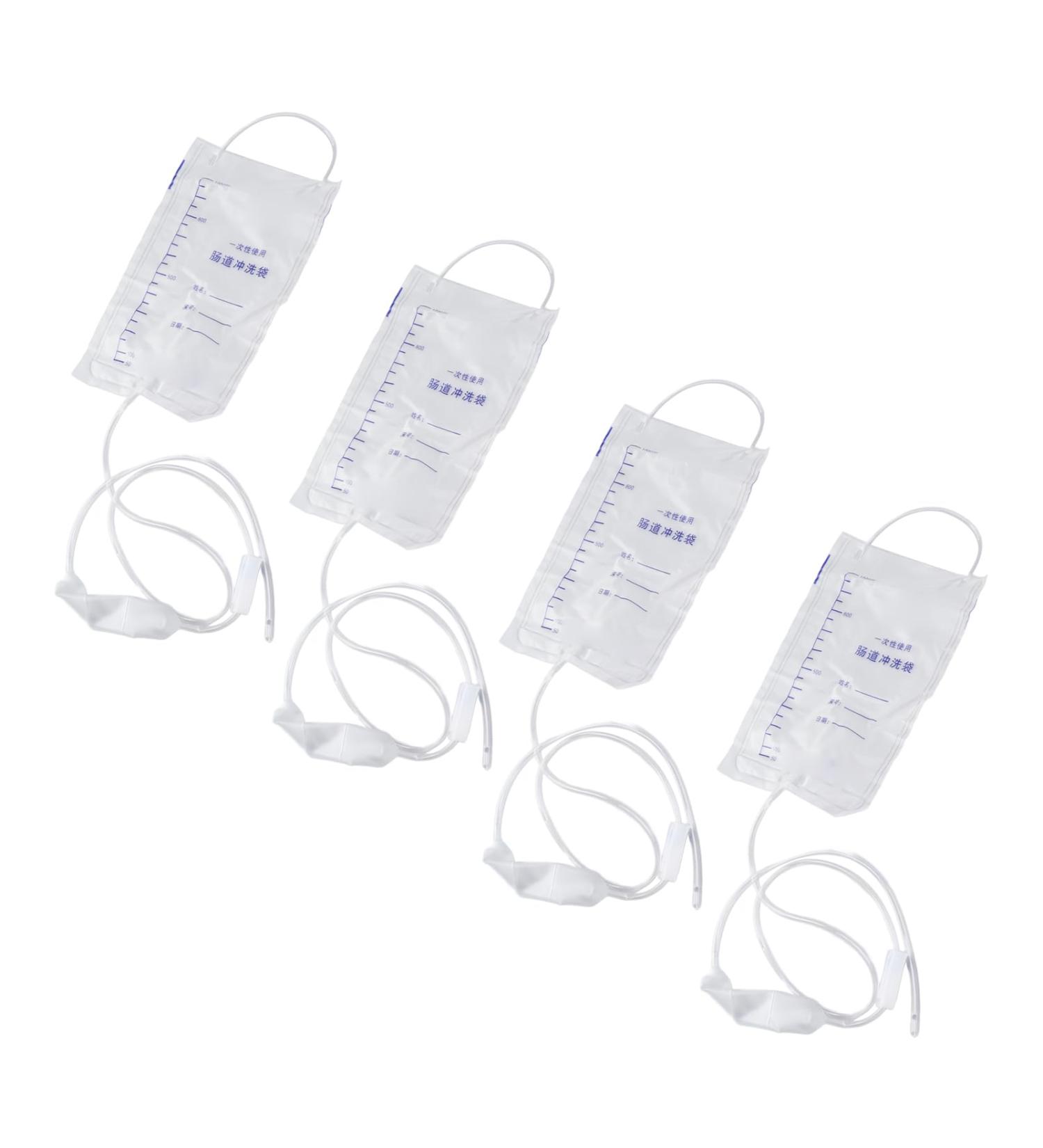 Syrisora 20-Part Silicone Inlet Bag Set | Transparent Constipation Relief | Travel-Friendly with Hose - Buy Online on GoSupps.com
