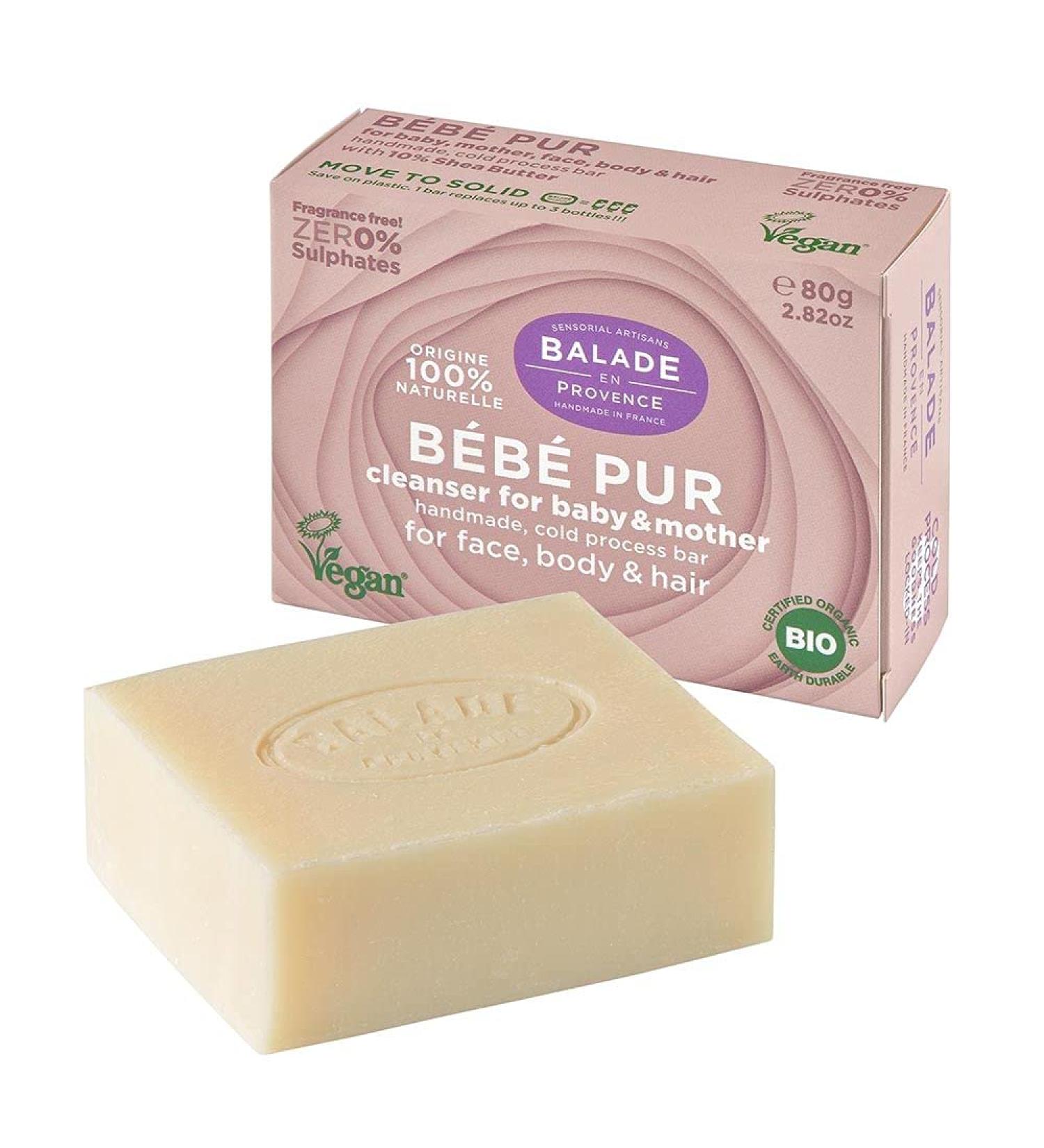 Balade en Provence Organic Solid Cleanser for Baby & Mother | 80g - Buy Online on GoSupps.com