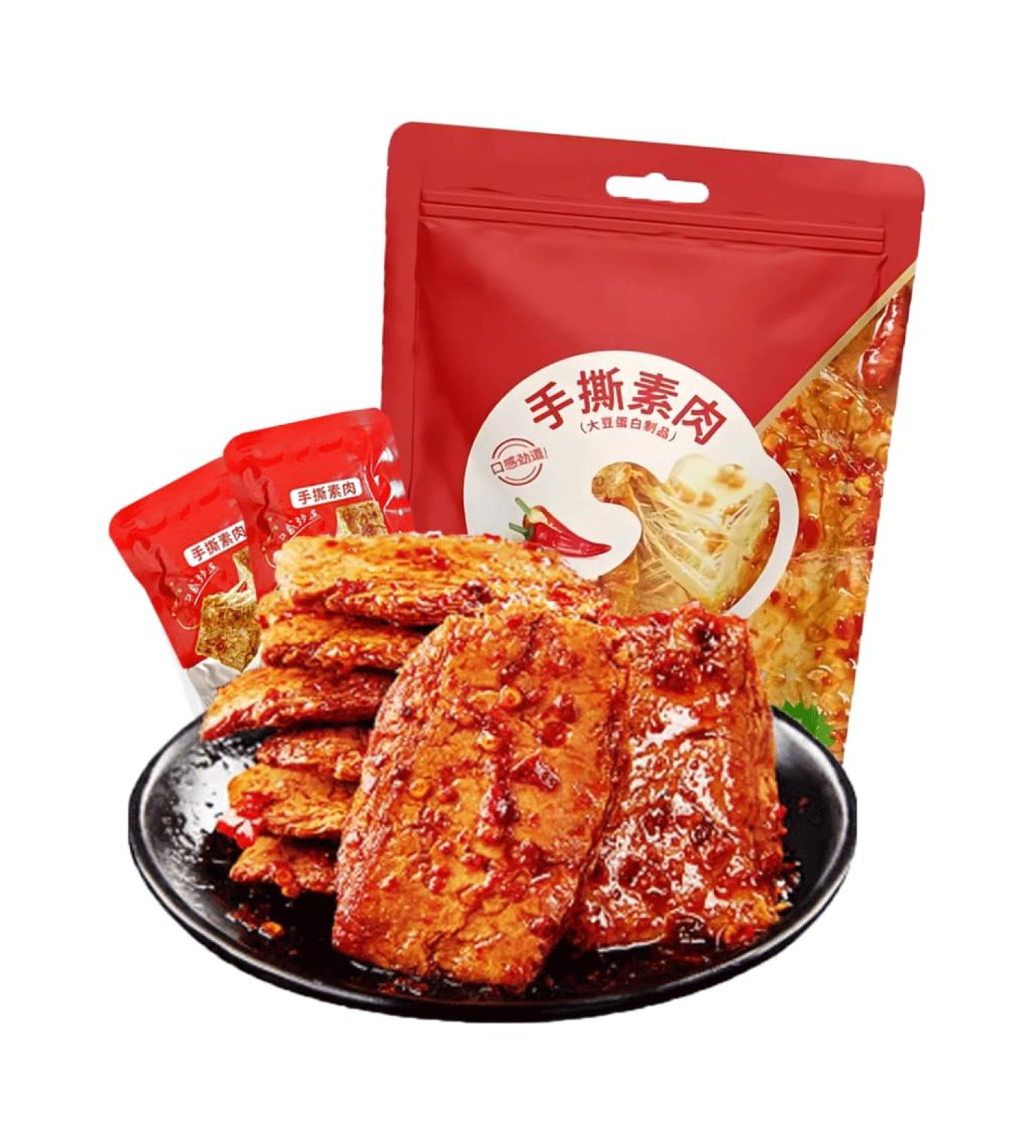 Mkostlich Tofu Snack Spicy Dried Tofu Spicy Tofu Chinese Spicy Soybean Snack Latiao Chinese Snacks 7.76oz 1Pack - Buy Online on GoSupps.com
