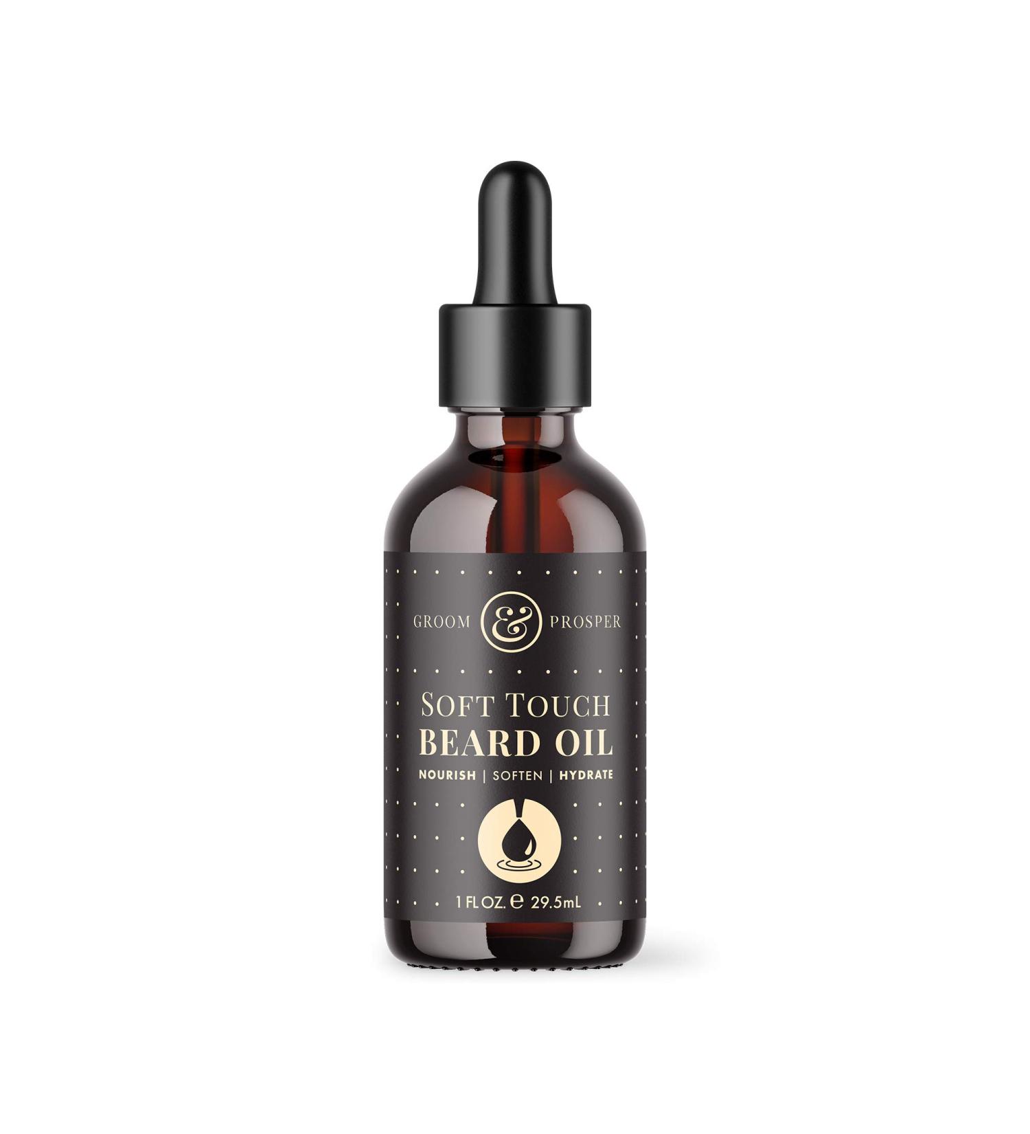 Buy Groom & Prosper Soft Touch Beard Oil | Nourishing Moroccan Argan Oil & Natural Oils for Healthy Beards - International Shipping Available - Buy Online on GoSupps.com