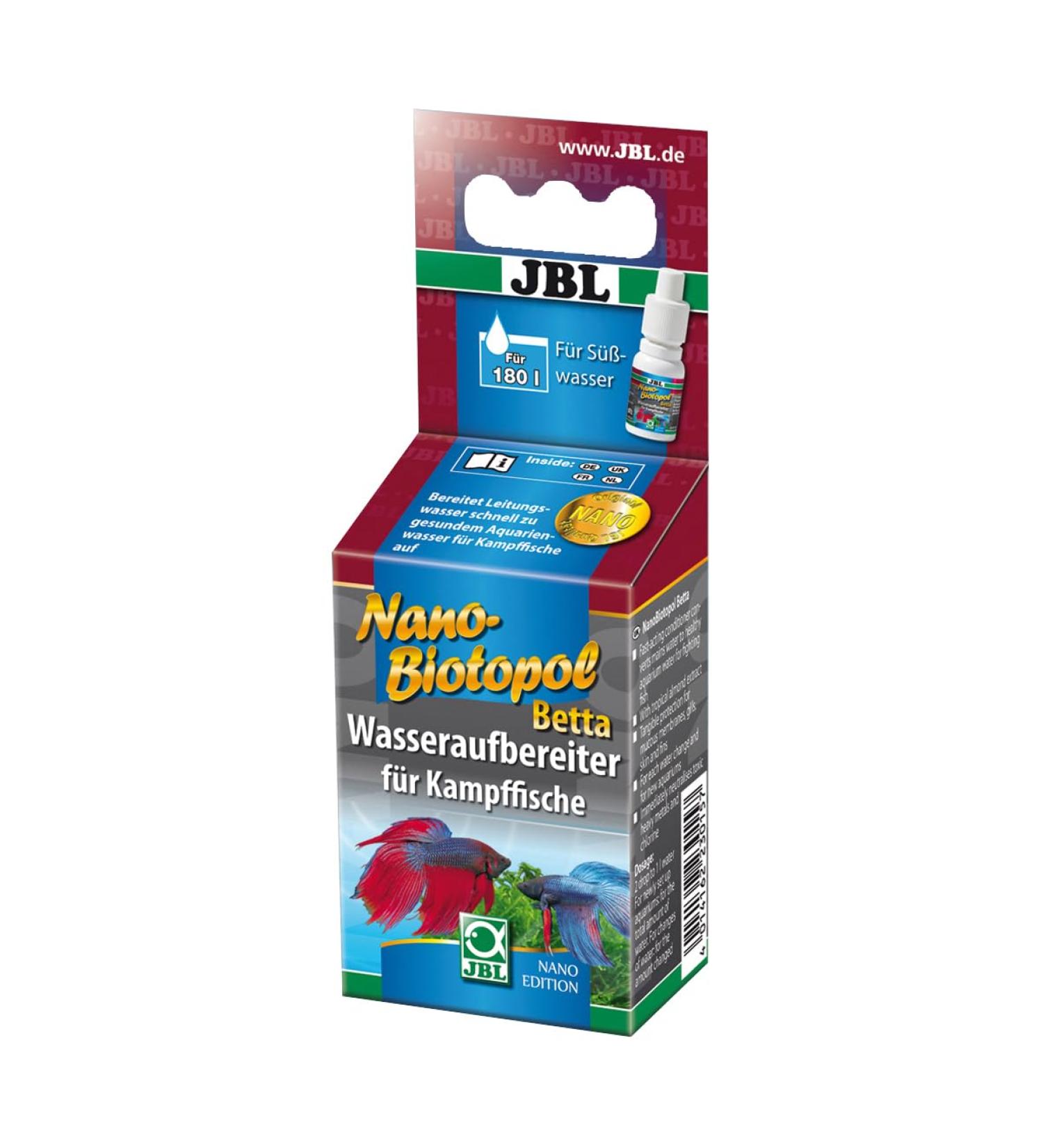 JBL Nano-Biotopol Betta 23187 Water conditioner for fighting fish in small freshwater aquariums 15 ml 15 ml Especially for fighting fish