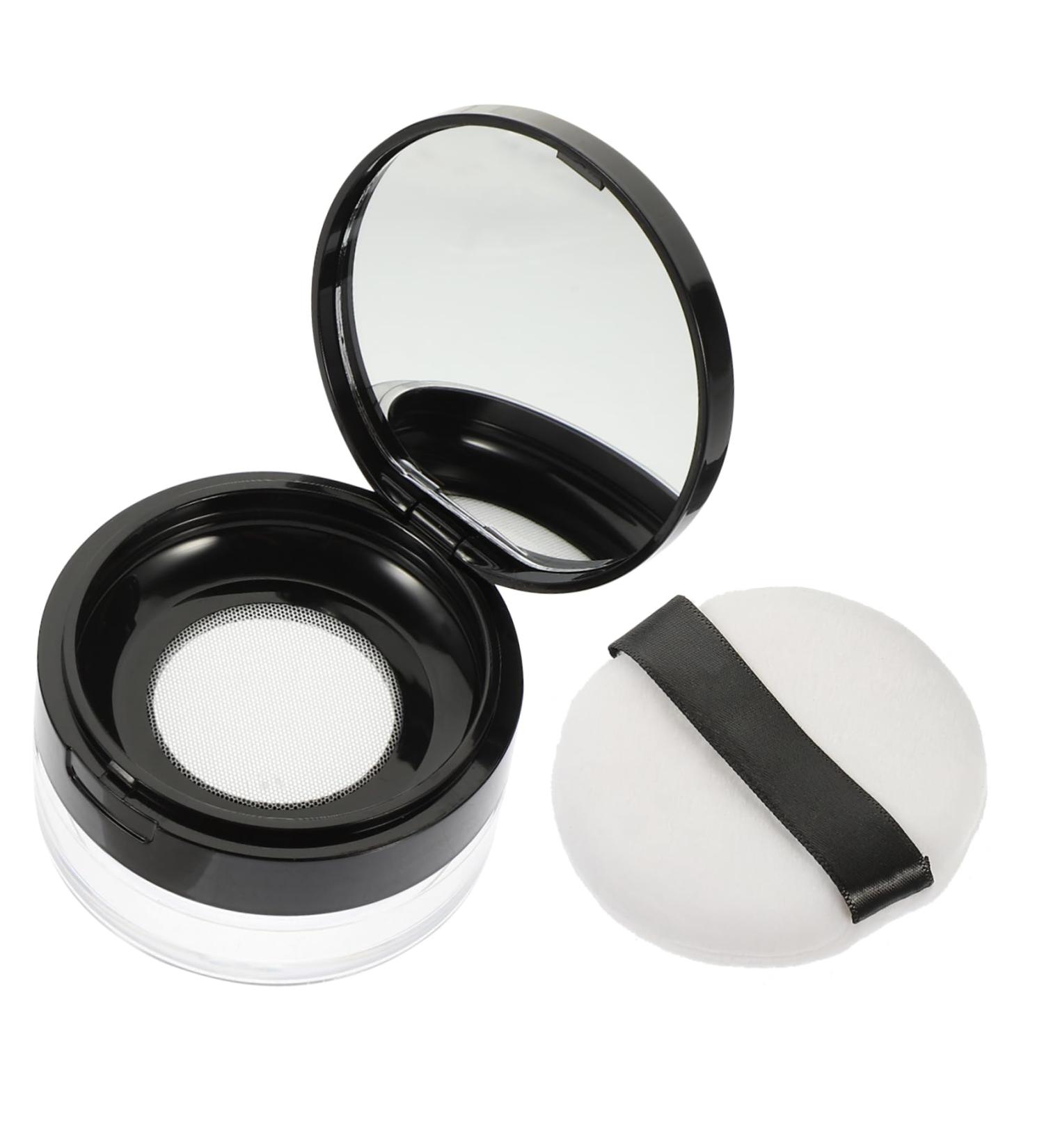 KOMBIUDA 1 Set Loose Powder Box Powder Box Loose Powder Case Face Stylish Powder Holder Powder Puff Clamshell - Buy Online on GoSupps.com