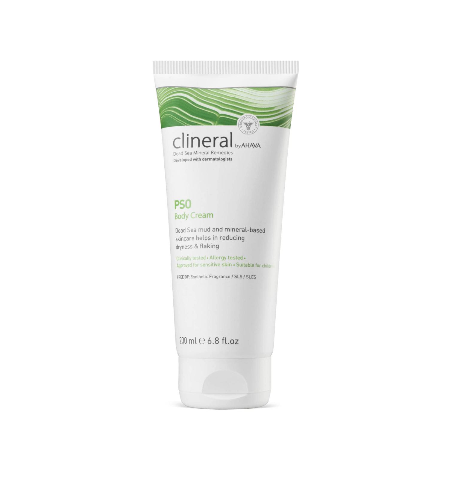 AHAVA Clineral PSO Body Cream 200 ml - Soothing Skin Relief for Psoriasis | Buy Online Internationally - Buy Online on GoSupps.com