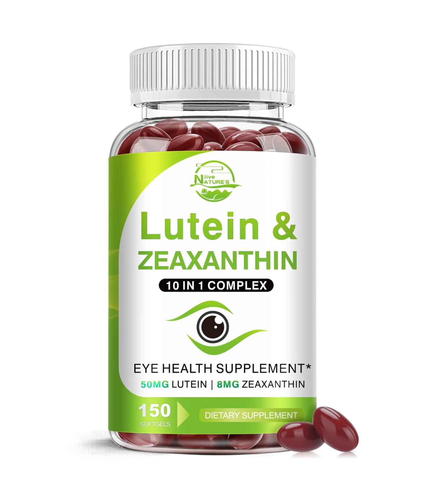 Lutein and Zeaxanthin Supplements Eye Vitamin & Mineral Supplement Multivitamin for Vision & Ocular Health with Omega-3 Protect and Enhance Your Eye Health Completely 150 Softgels 150 Count (Pack of 1) - Buy Online on GoSupps.com