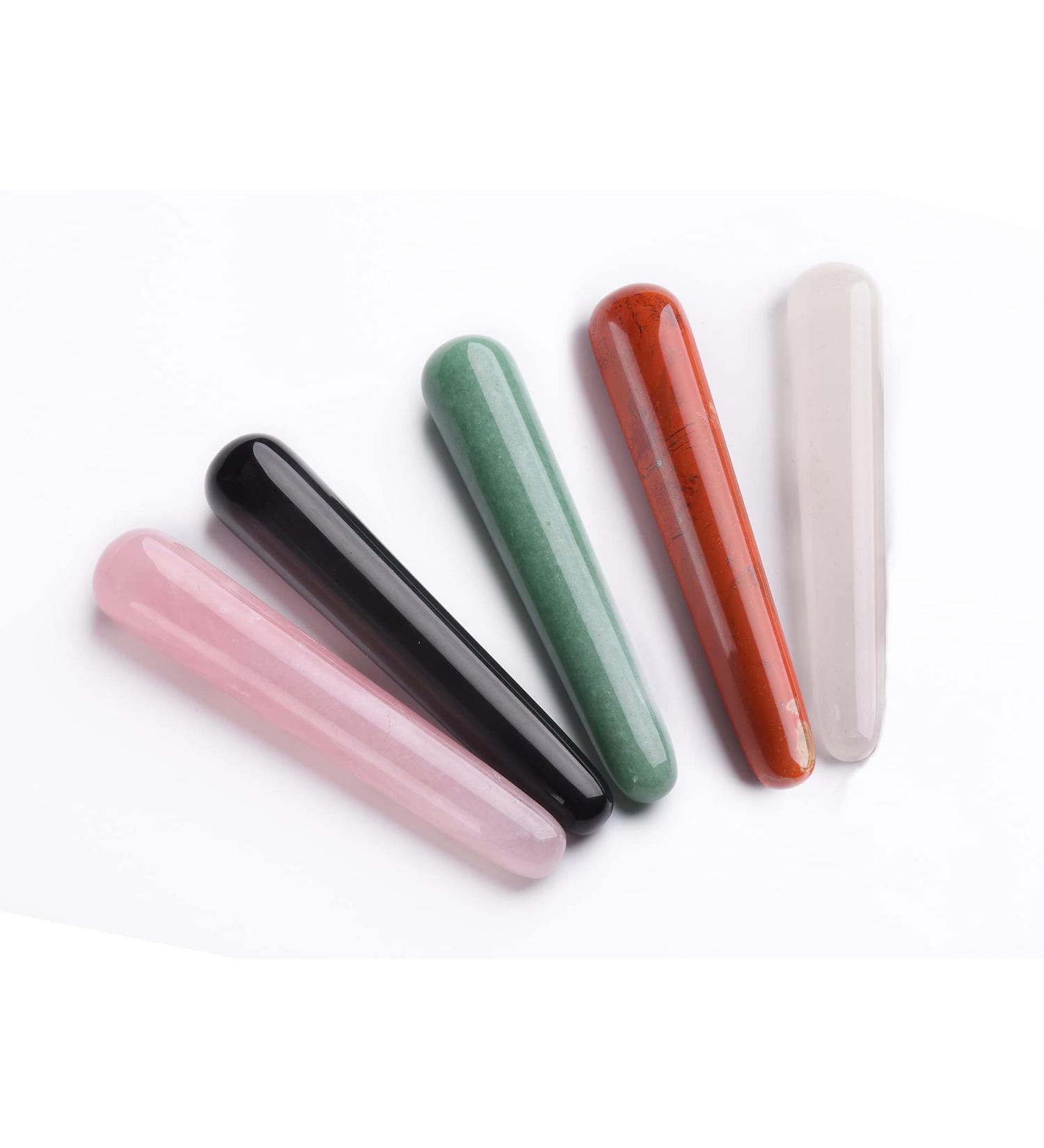 Jic Gem Mixed Massage Tool | Natural Crystal Gua Sha & Acupuncture Therapy for Face | Reiki Healing & Point Treatment - Buy Online on GoSupps.com