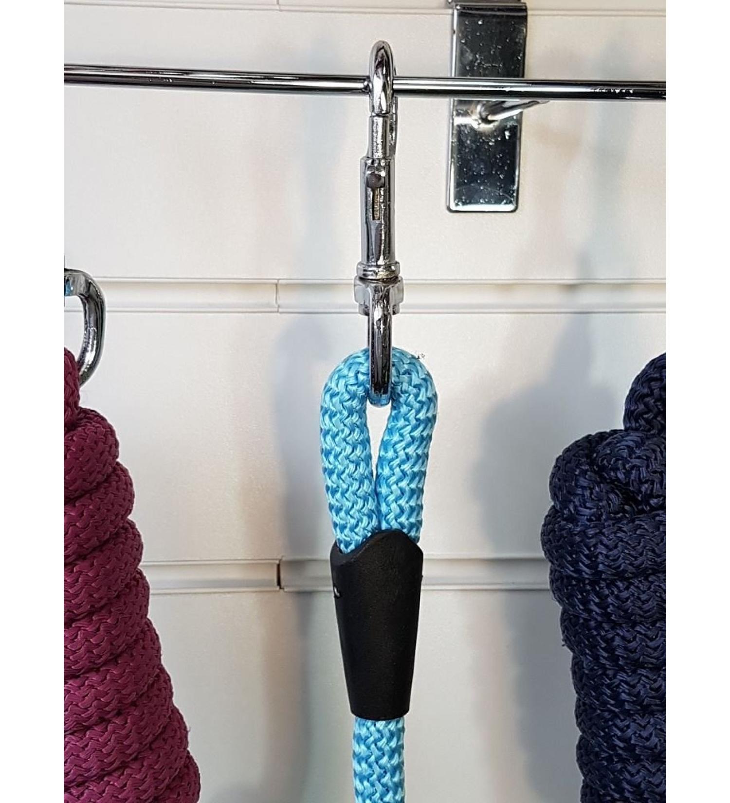 White Horse Equestrian Nylon Leadrope - Two Meter Horse Riding Stable Field Ice Blue 2 Meter