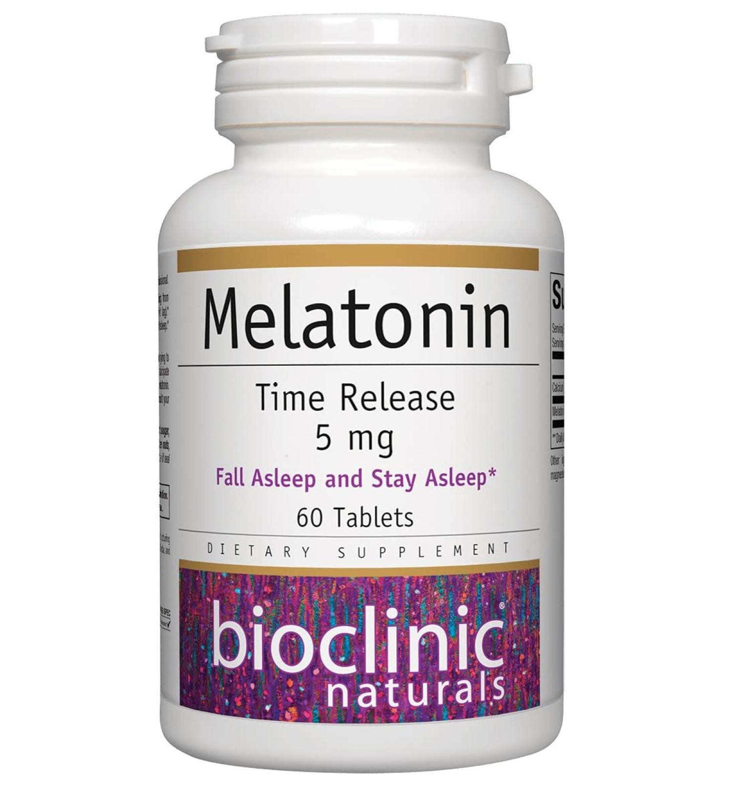 Bioclinic Naturals Melatonin Time Release 5 mg 60 tabs - Buy Online on GoSupps.com