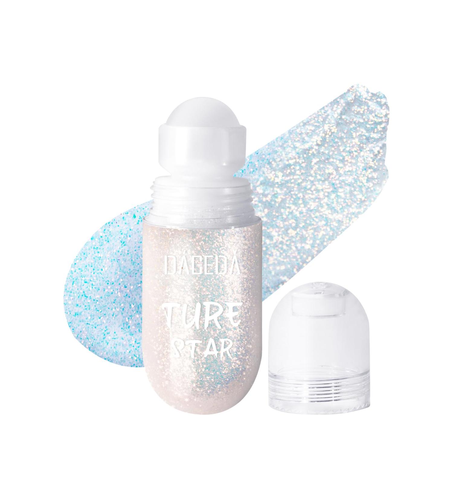 Pheral Galaxy Blue Roll-On Body Glitter Gel | Color Change Festival & Rave Accessories | Holographic Hair & Face Glitter | Sparkle Halloween Makeup - Buy Online on GoSupps.com