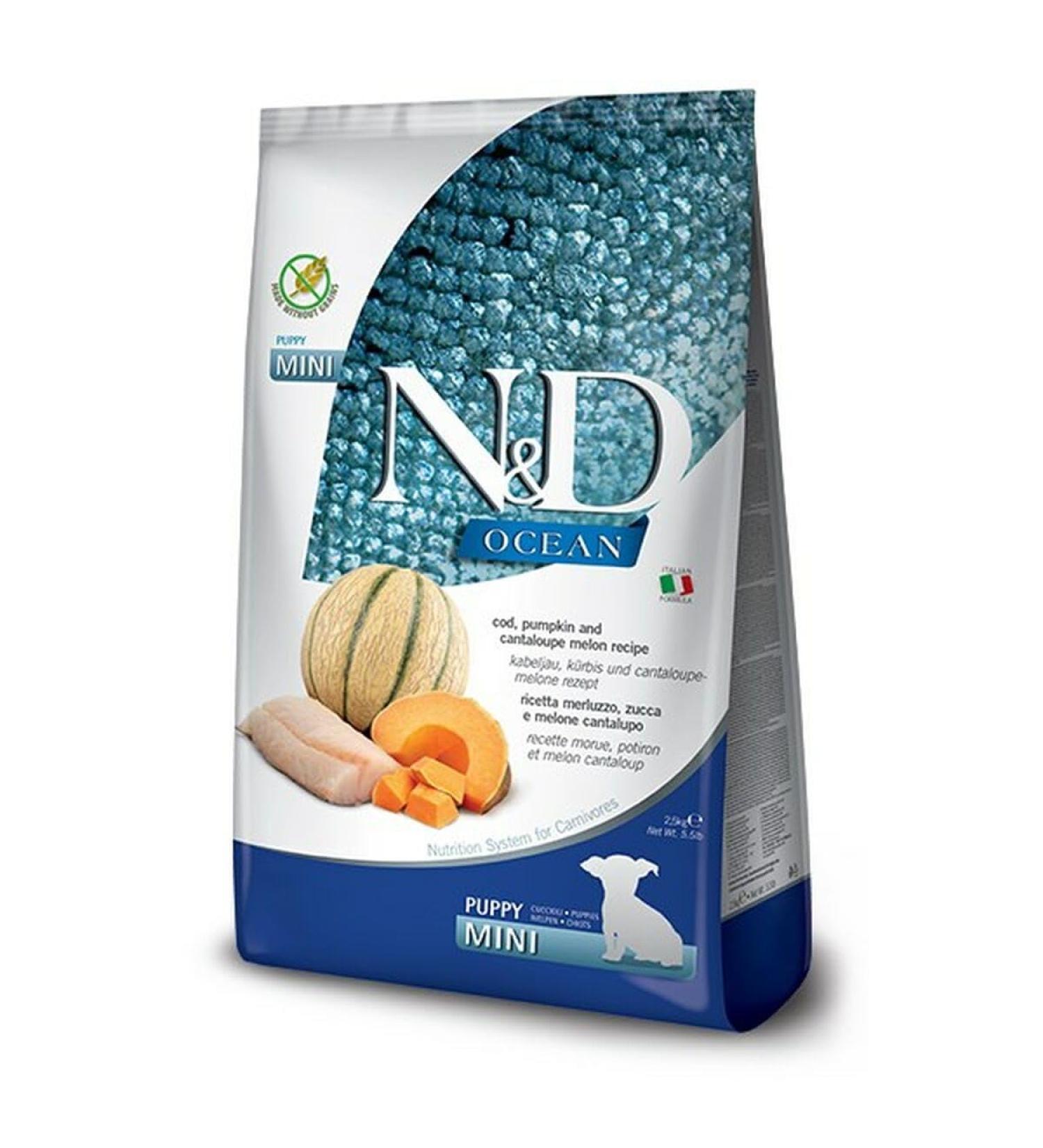 N&D Ocean Dog COD, Pumpkin and Cantaloupe Melon Puppy Mini 800 GR