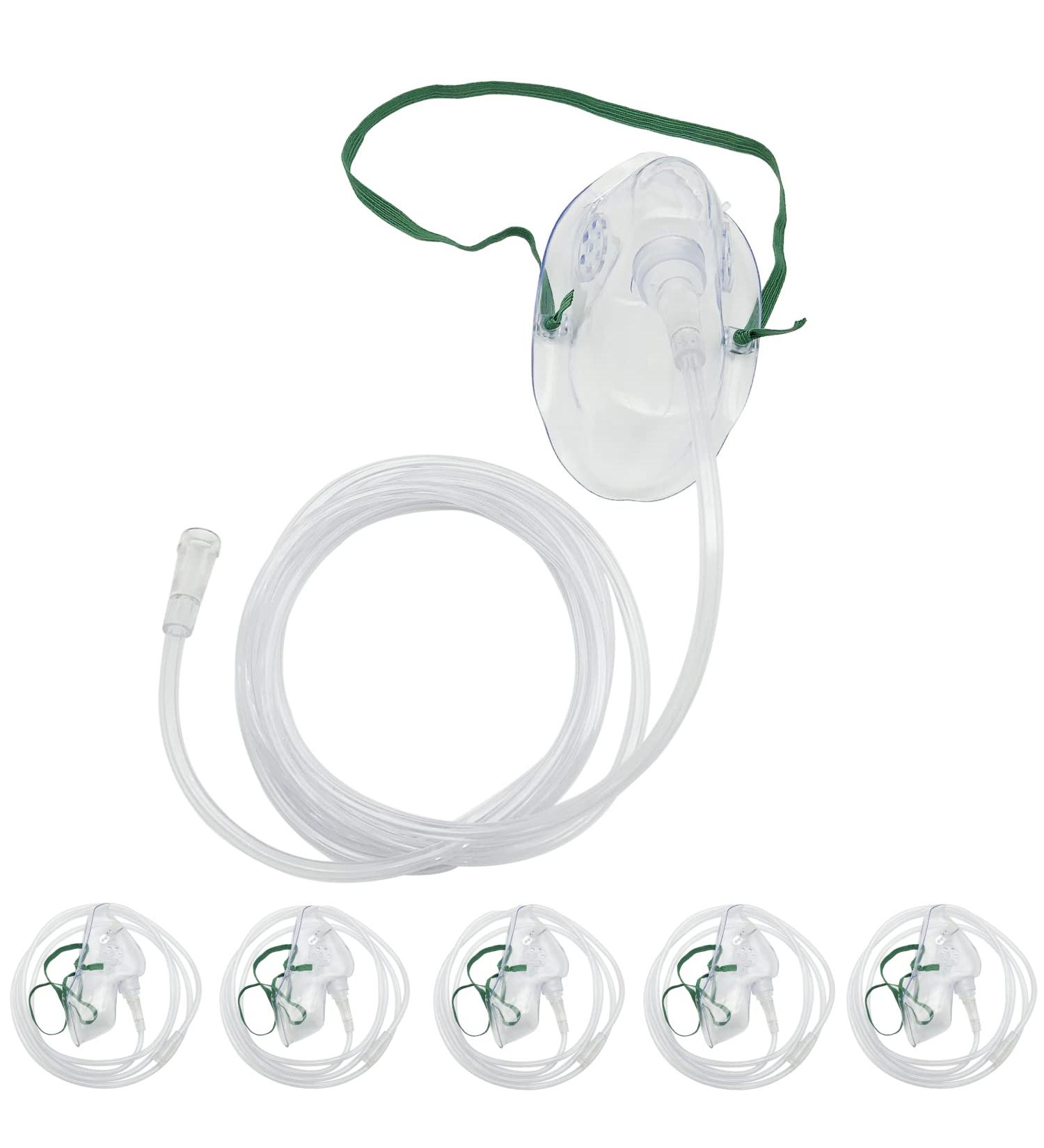 Pediatric Oxygen Mask 5 Pack with 7ft Tube - DEHP & Latex-Free Material - Size M - Buy Online on GoSupps.com