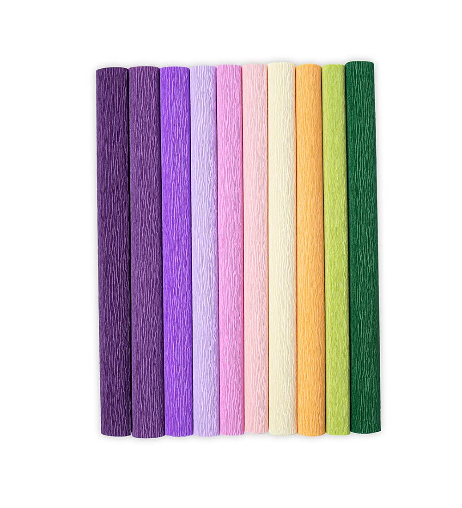 Sizzix Surfacez Crepe Paper Serenity 12x24 - 10 Sheets, Multicolor - Buy Online on GoSupps.com